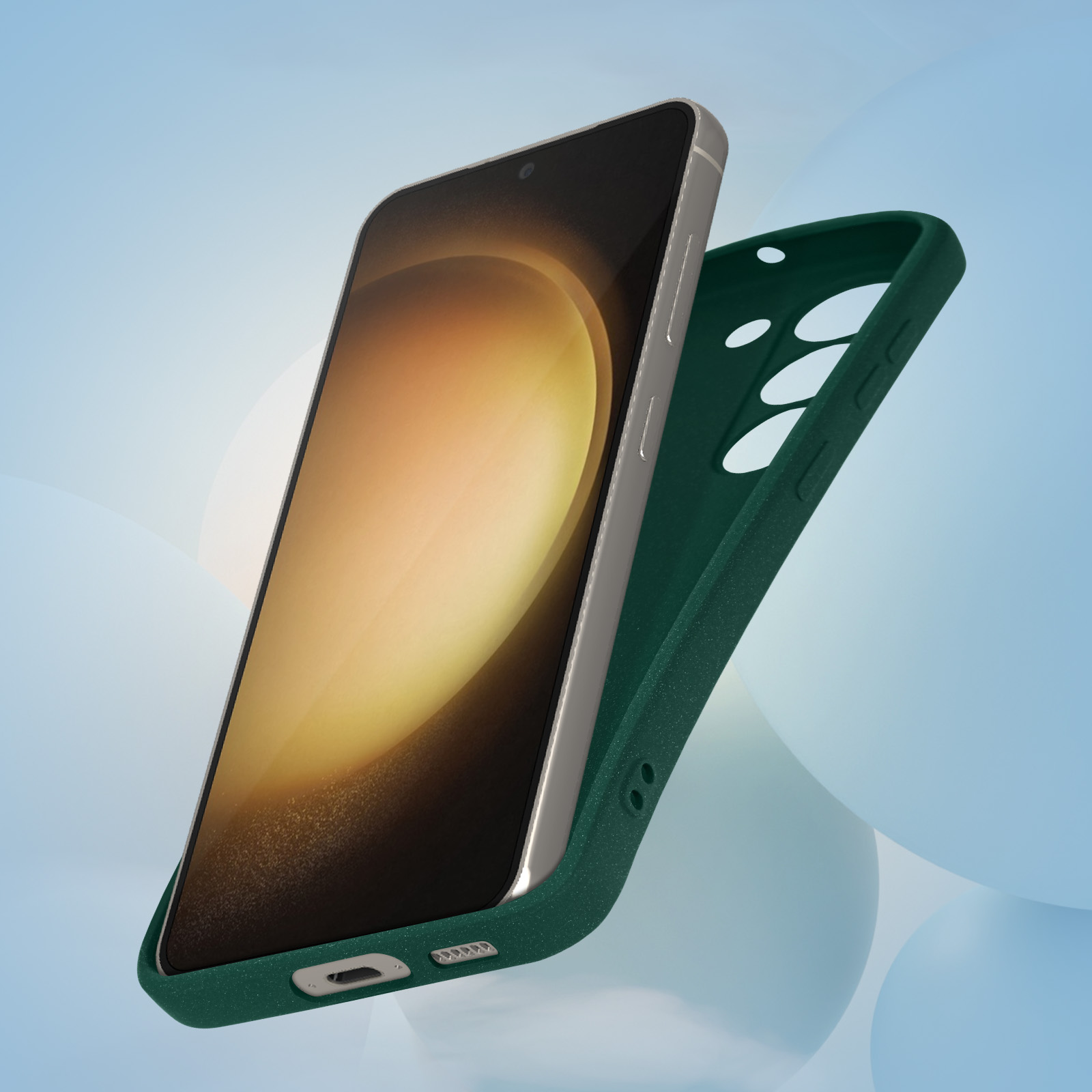 Coque AVIZAR Samsung Galaxy S23 en Silicone Vert