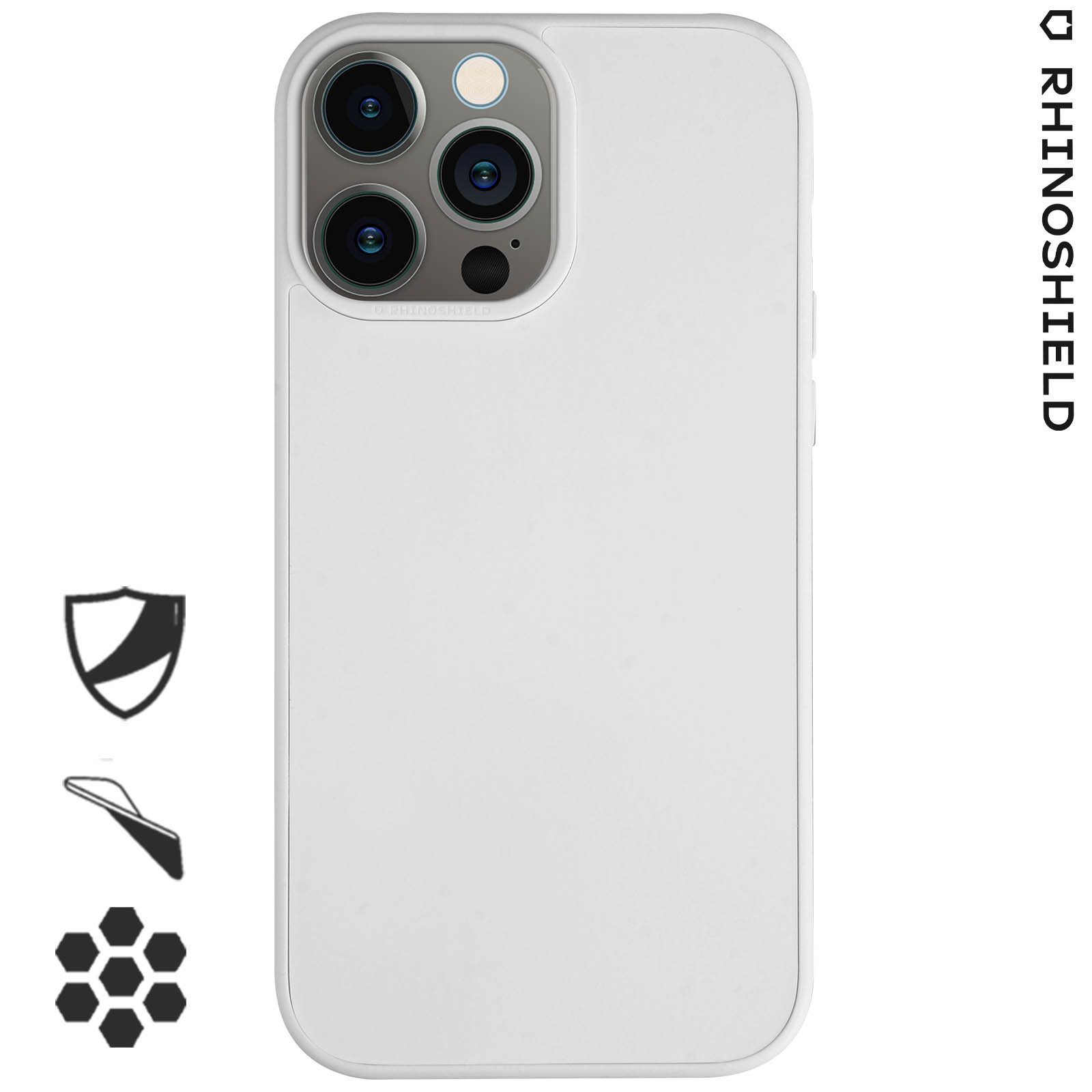 Coque Rhinoshield iPhone 13 Pro Max, Antichoc Ultra Résistante, SolidSuit -  Blanc - Français
