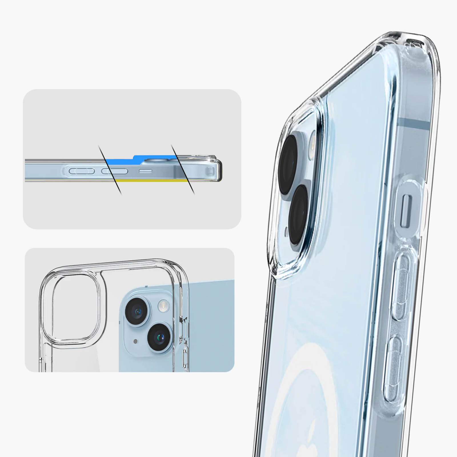 Spigen Funda iPhone 14 Ultra Hybrid Transparente