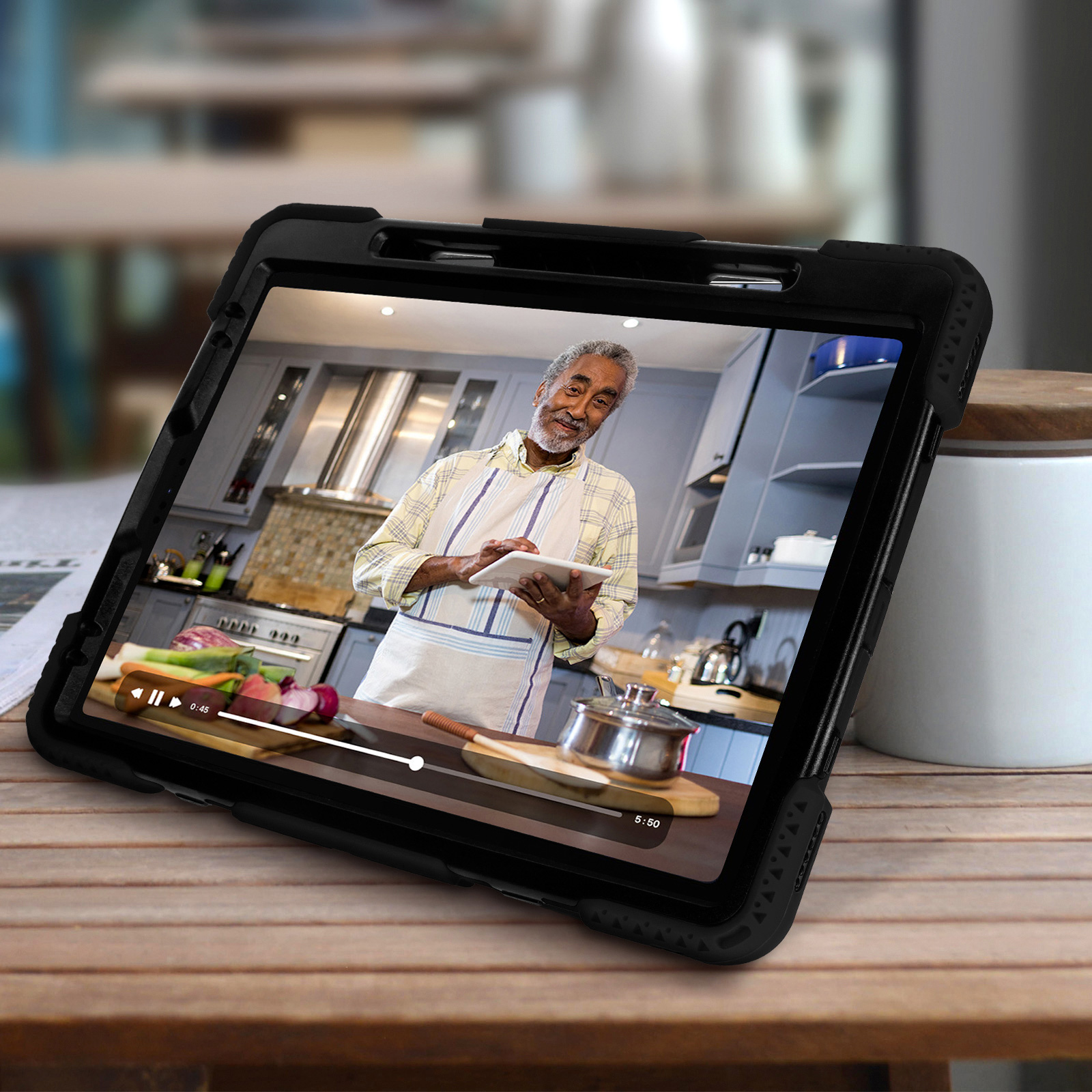 Casecentive Handstrap Pro Coque Antichoc Poignée iPad Pro 12.9 2020