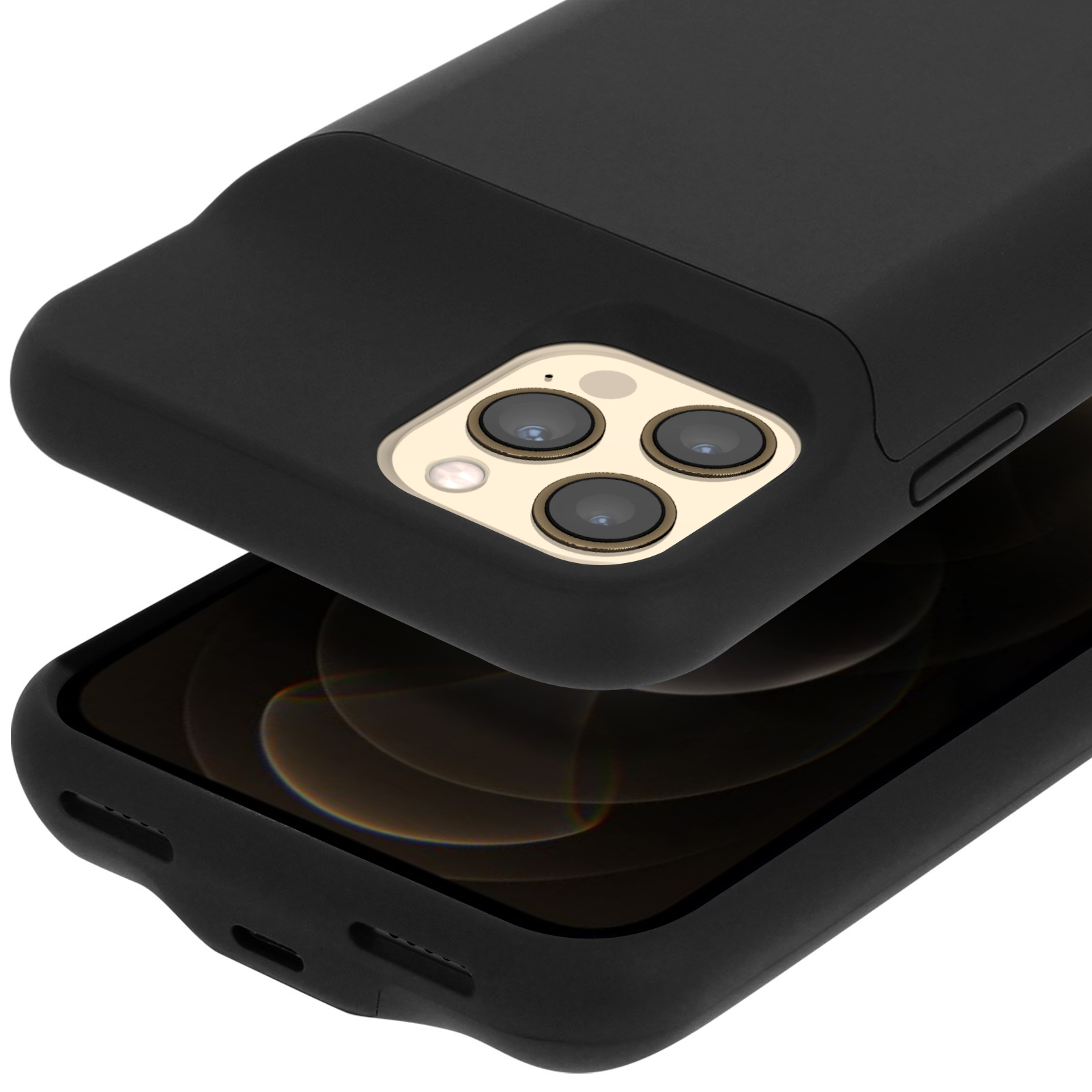 Avizar Coque iPhone 12 Pro Max Max Semi-rigide Finition Soft Touch  Compatible QI Bleu - Coque téléphone - LDLC
