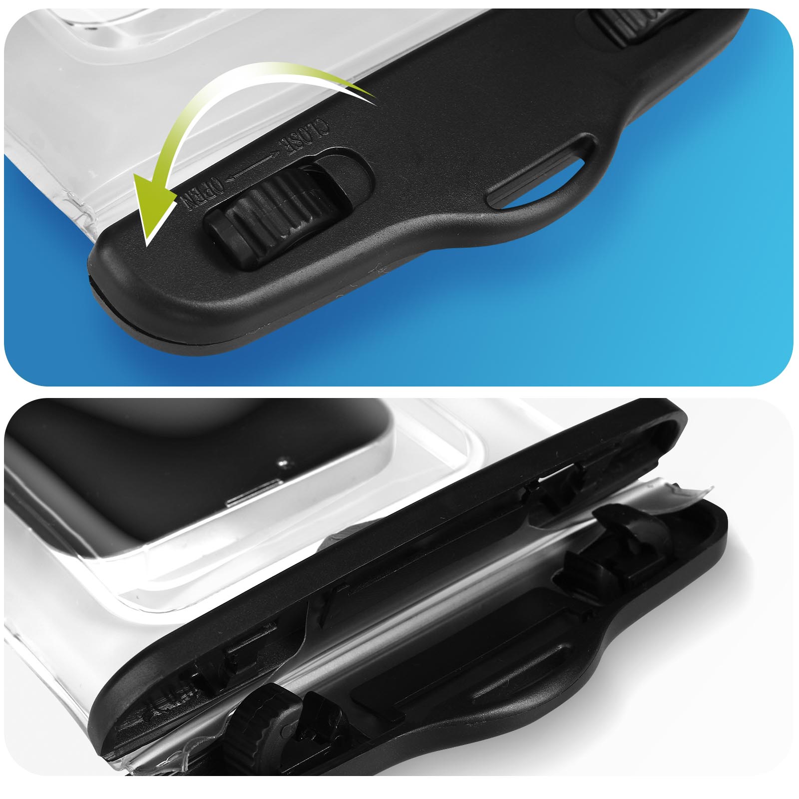 Pochette étanche smartphone universel protection ipx8 housse tactile  transparent BAG-WP-CL - Conforama