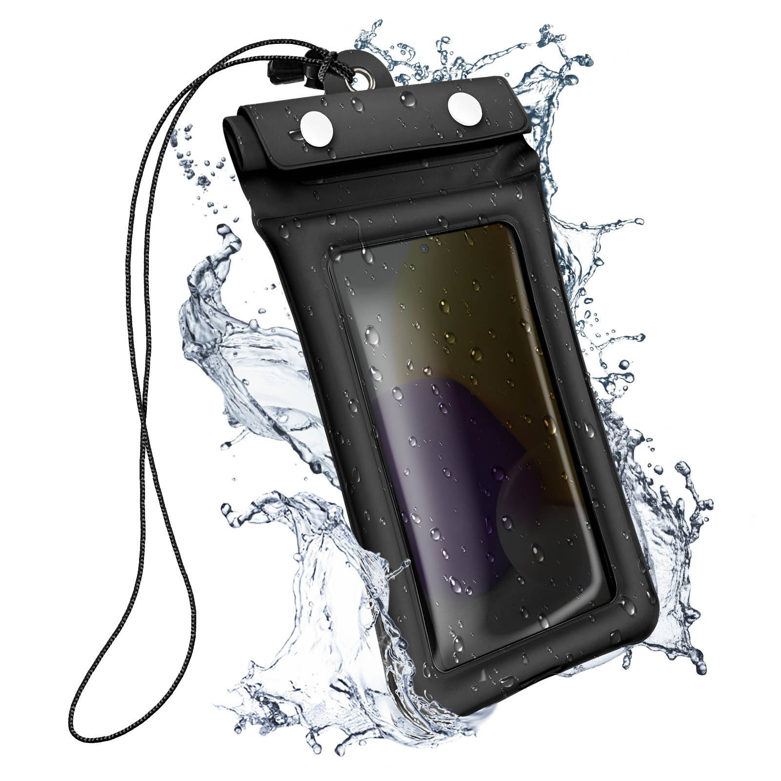 Coque et étui téléphone mobile GENERIQUE Pochette etanche tactile pour  samsung galaxy a51 smartphone eau plage ipx8 waterproof coque (noir)