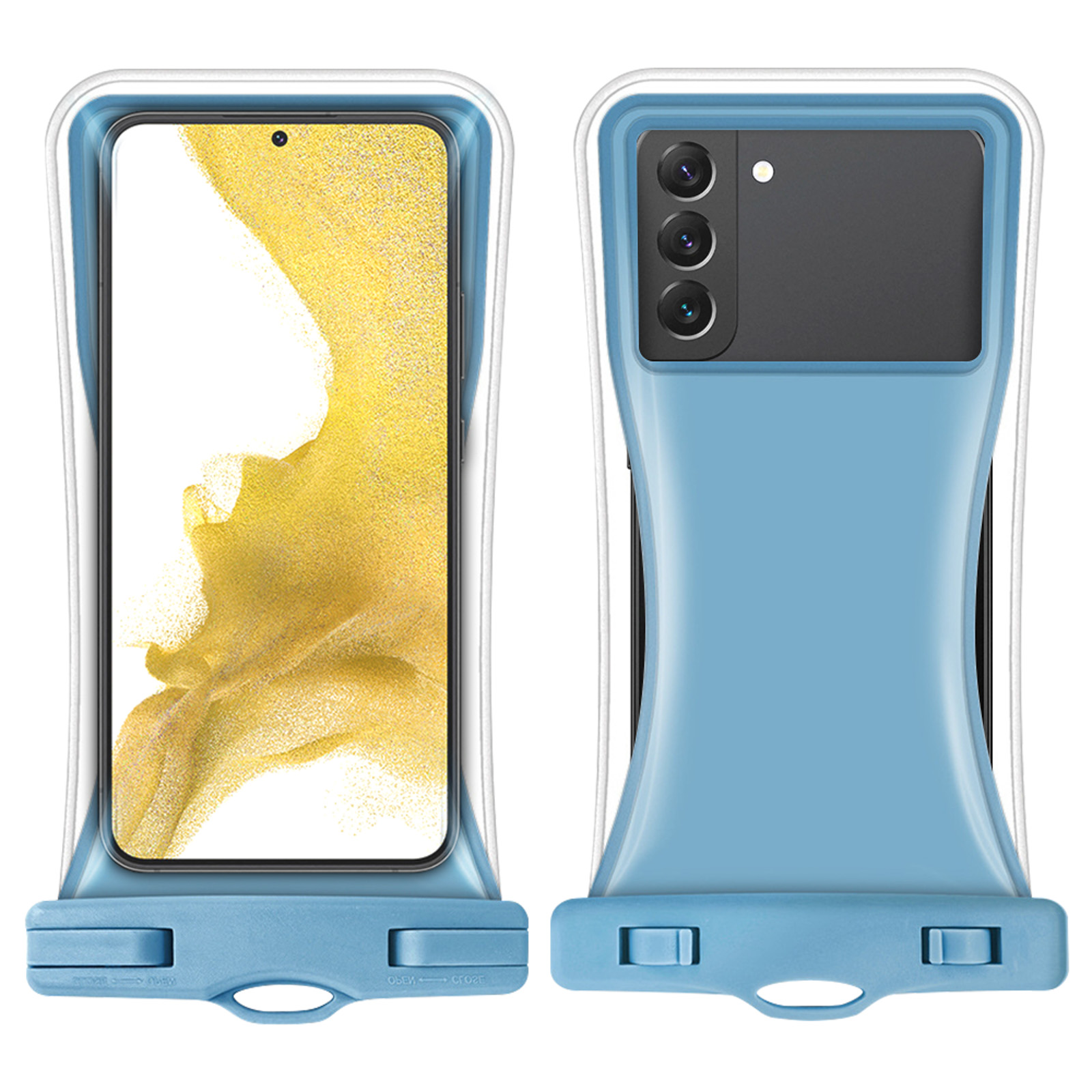 Pochette étanche waterproof pour smartphone avec capacité tactile PhoneLook  - Bleu - Acheter sur PhoneLook