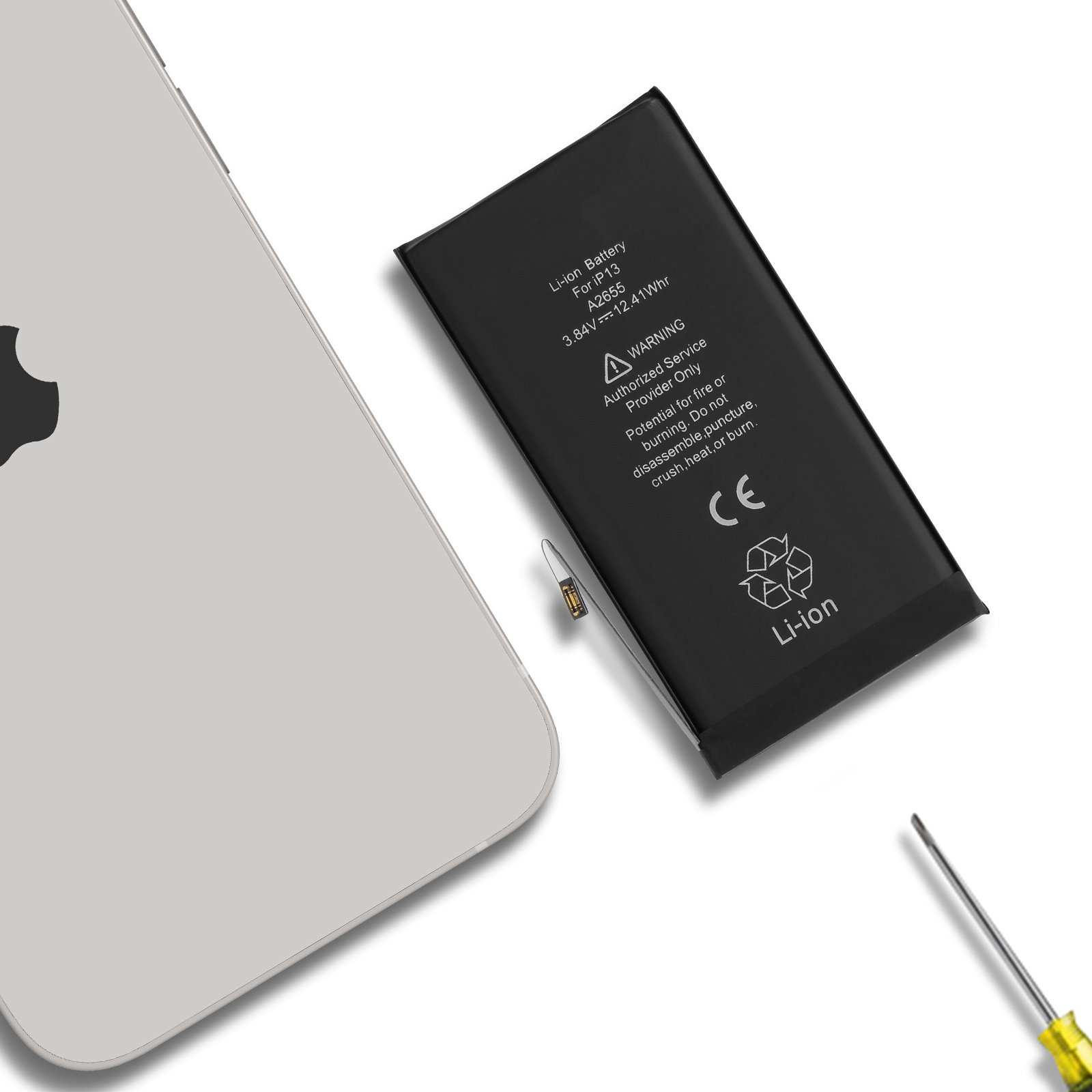 Batterie d'Origine Apple iPhone 13 3232mAh, A2655 - Français