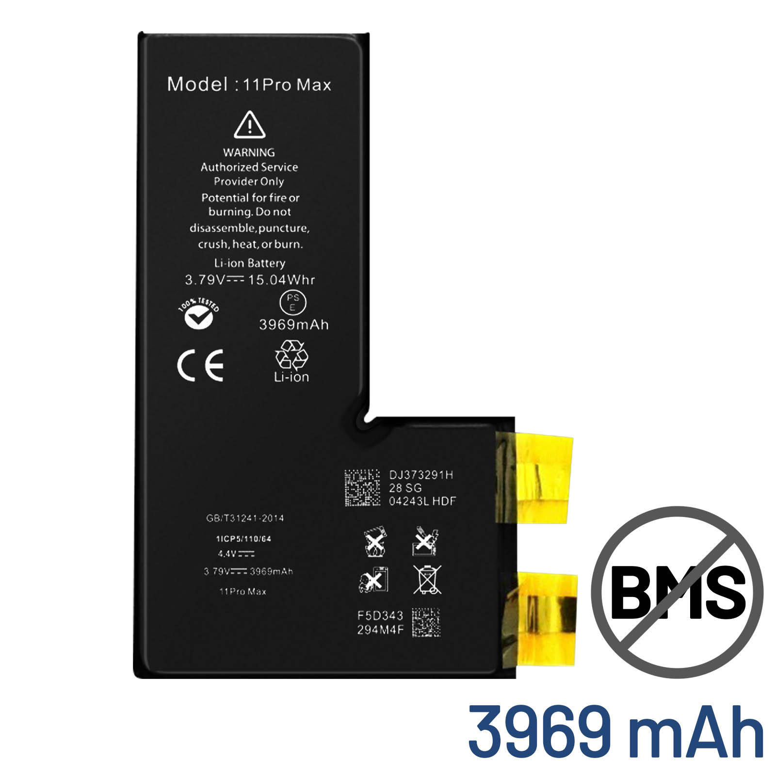 BMT-batería Original para iPhone 11 Pro Max, sin bms, sin flex, 3969mAh