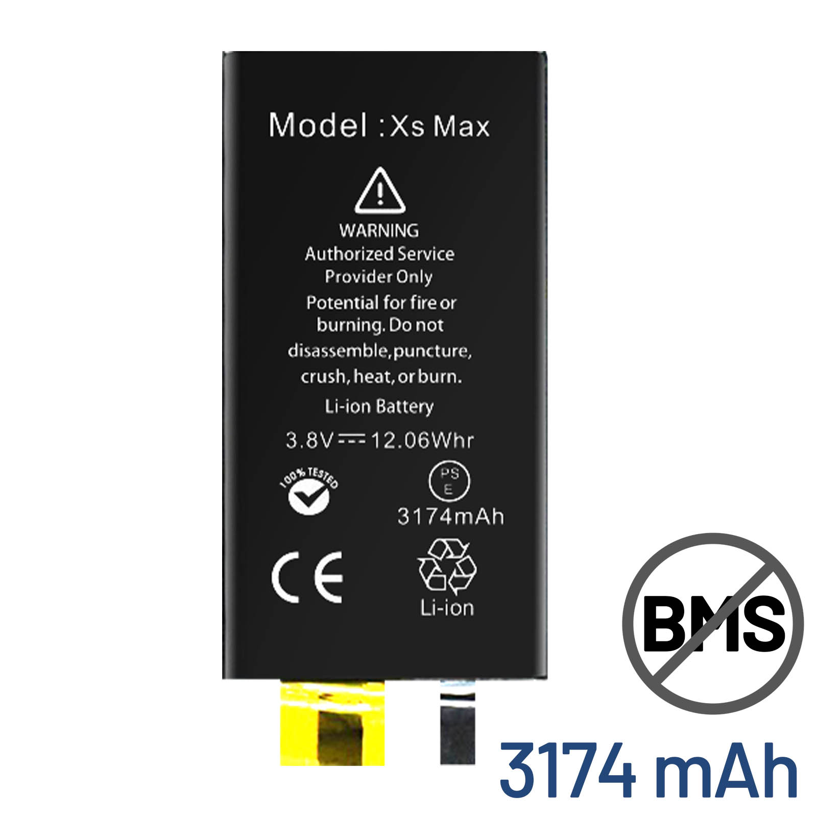Celda Bateria para iPhone XS Max (Sin BMS) (OEM)