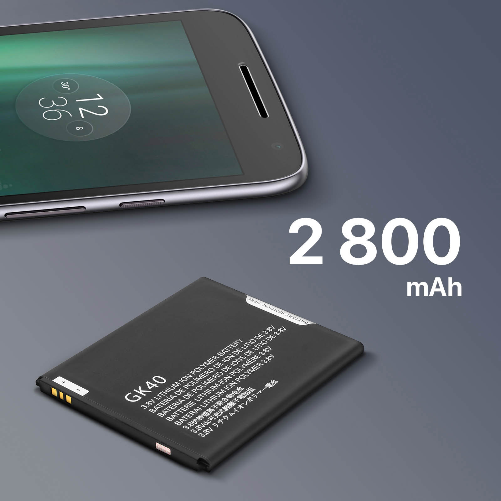 Bateria Compatível Com Moto G4 Play G5 2800 MAH GK 40 GK40