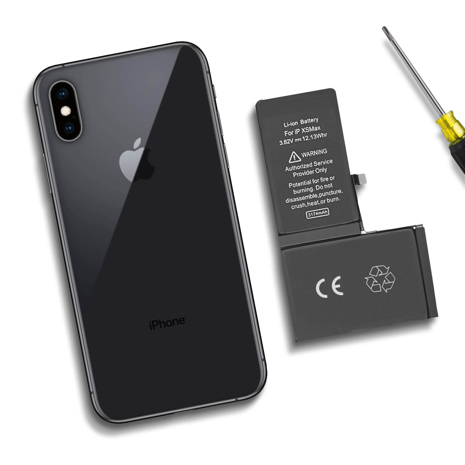 Batería iPhone XS Max 100% Compatible, Repuesto APN-616-00506, 3174mAh -  Spain