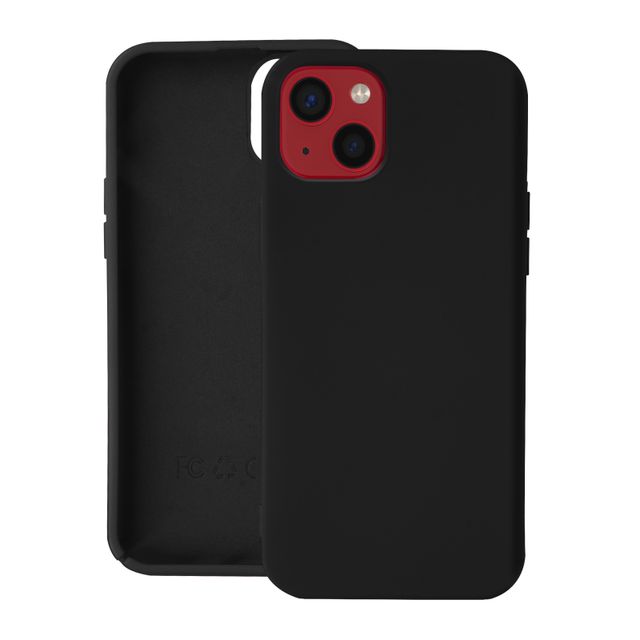 Coque Iphone Mini Silicone Avec Fintion Soft Touch Noir Fran Ais