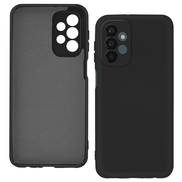 Coque Samsung Galaxy A23 5G et M23 5G Silicone Semi-Rigide avec Finition  Soft Touch - Noir - Français