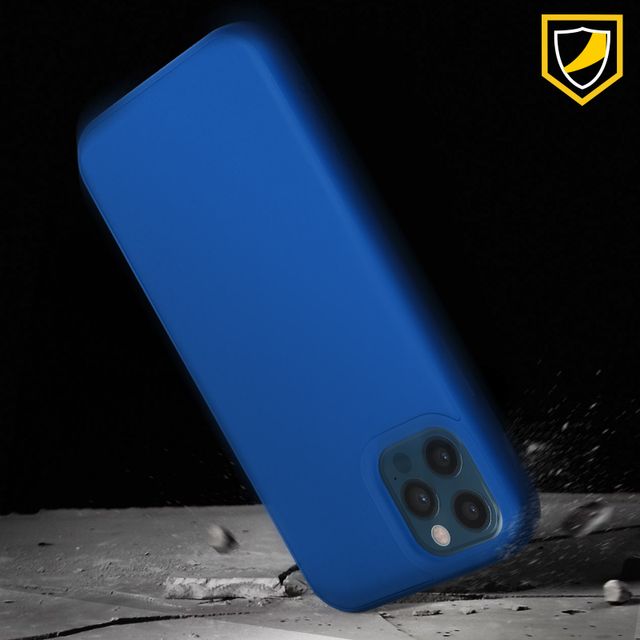 Coque Rhinoshield iPhone 12 Pro Max Flexible Haute résistance, SolidSuit  Classic - Bleu - Français