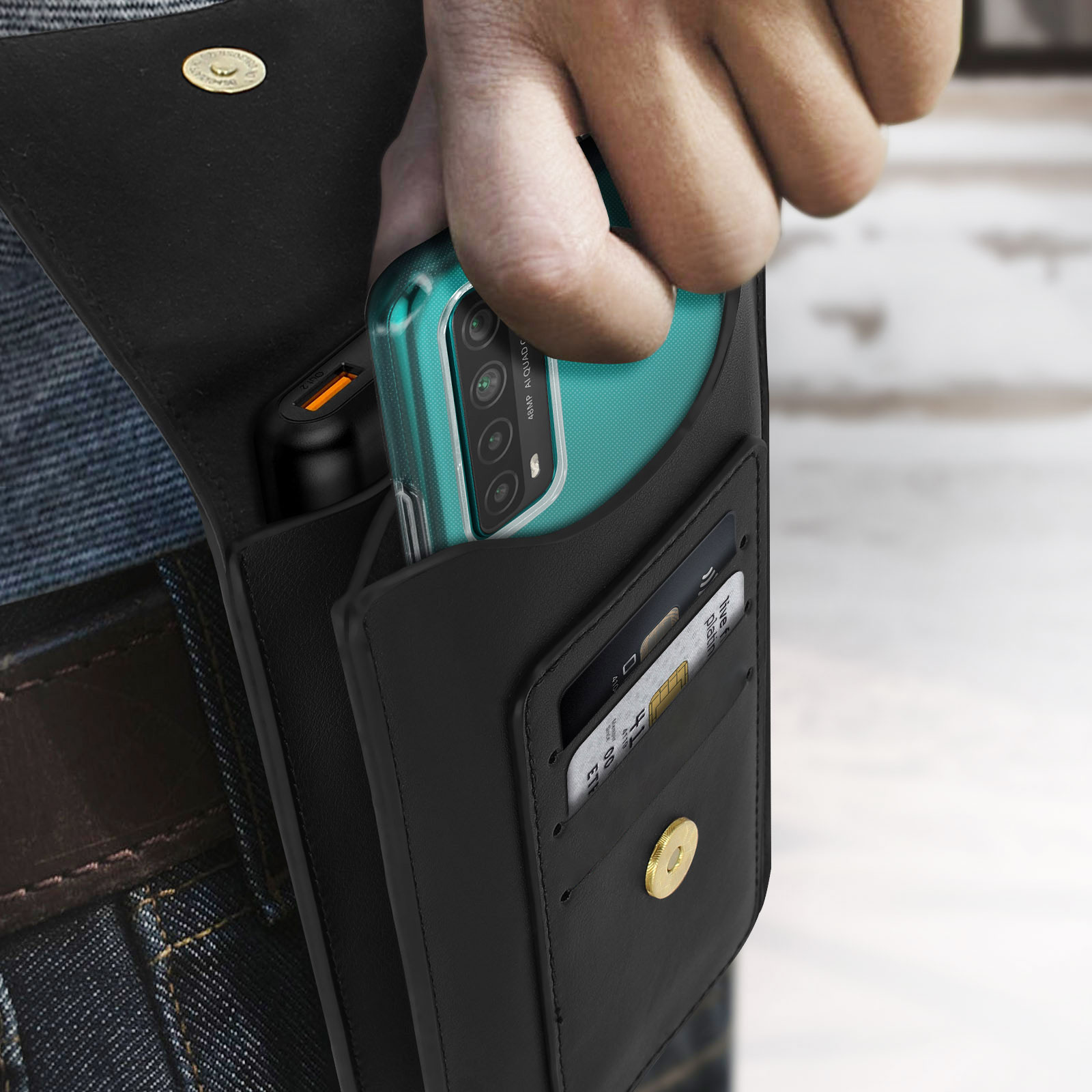 protection téléphone porte smartphone de ceinture pochette portable etui  housse