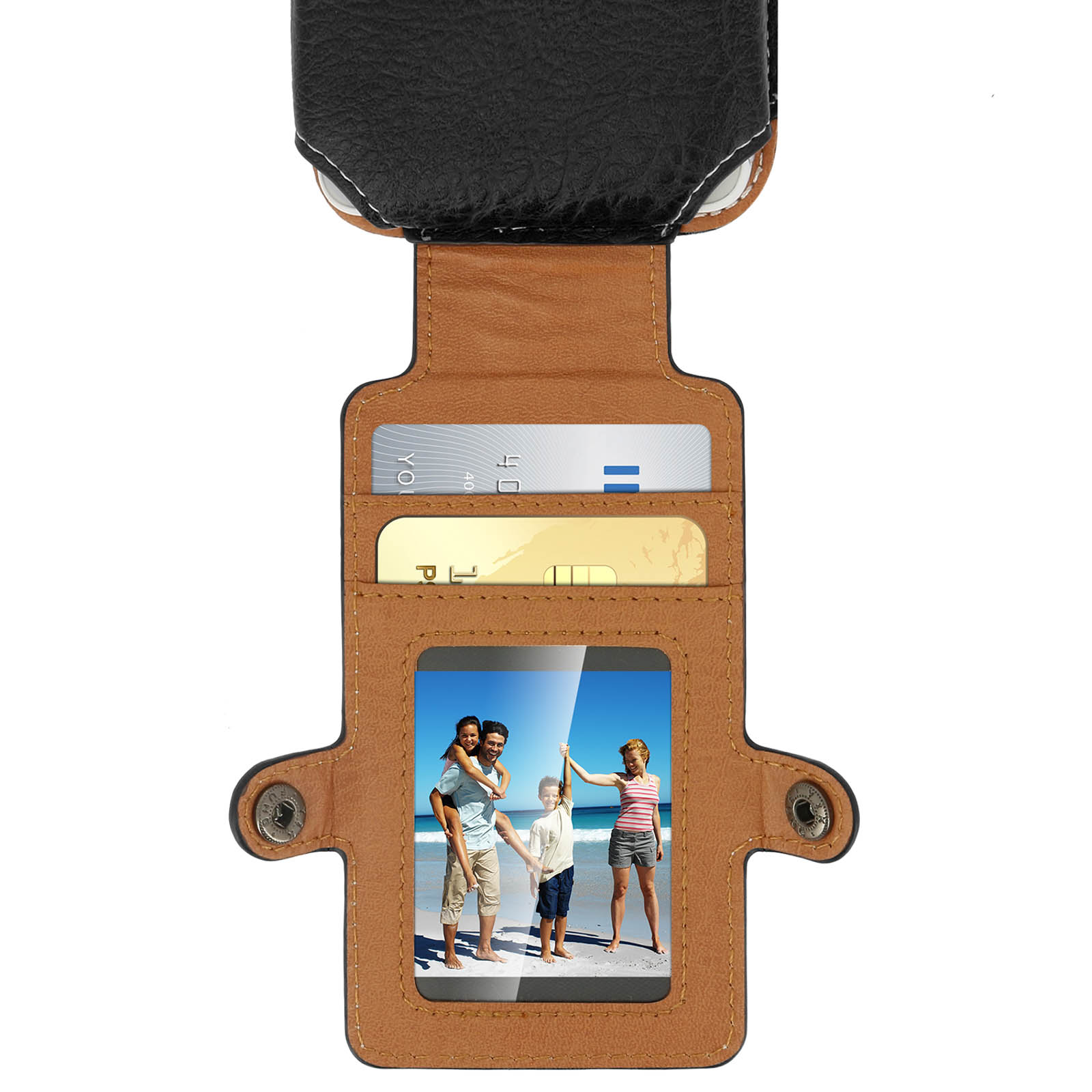 Étui Ceinture Pochette Téléphone Holster Cuir PU Porte Clip