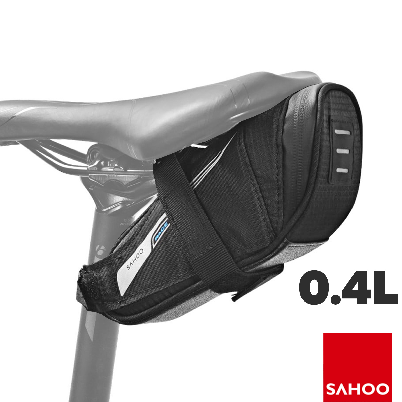 Borsa Da Sella Impermeabile 10L Per Bici - MTB E Bici Da Corsa, Con Tasca Riparazione, Fibbia Arancione - Foto 3