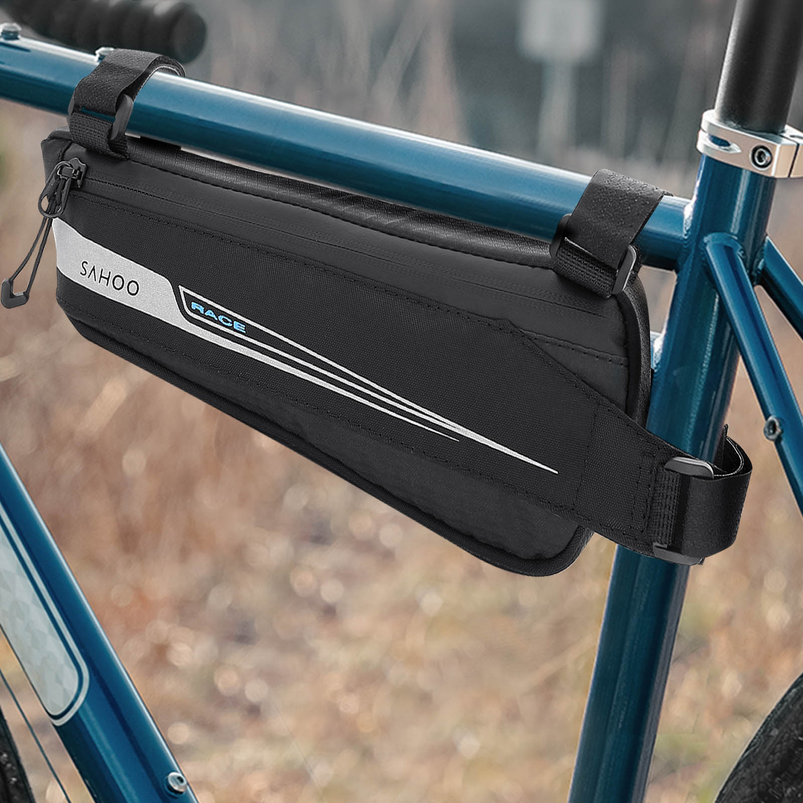 Borsa Rockbros Per Ruota Anteriore Bici, Portapacchi Per Forcella MTB, Capacit&agrave; 2-2.7L