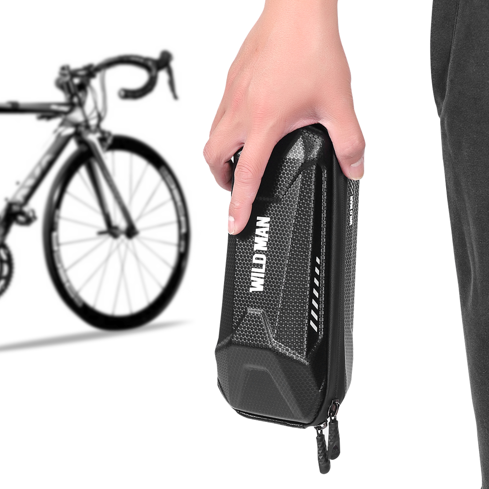 Sacoche Avant Rigide Pour Trottinette COOLRIDE 7009 - Noir - 17x13x30cm - 325g - Etanche