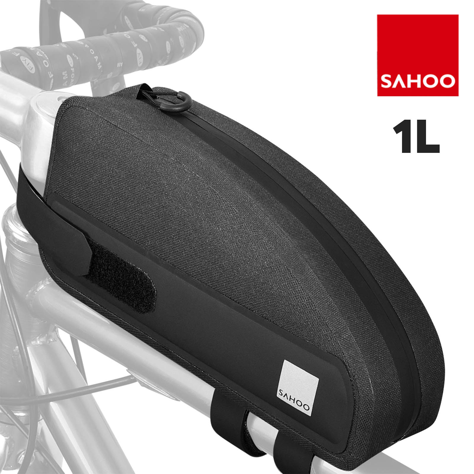 Bolsa impermeable para bicicleta 1L de capacidad, diseño compacto - Sahoo  Negro - Spain