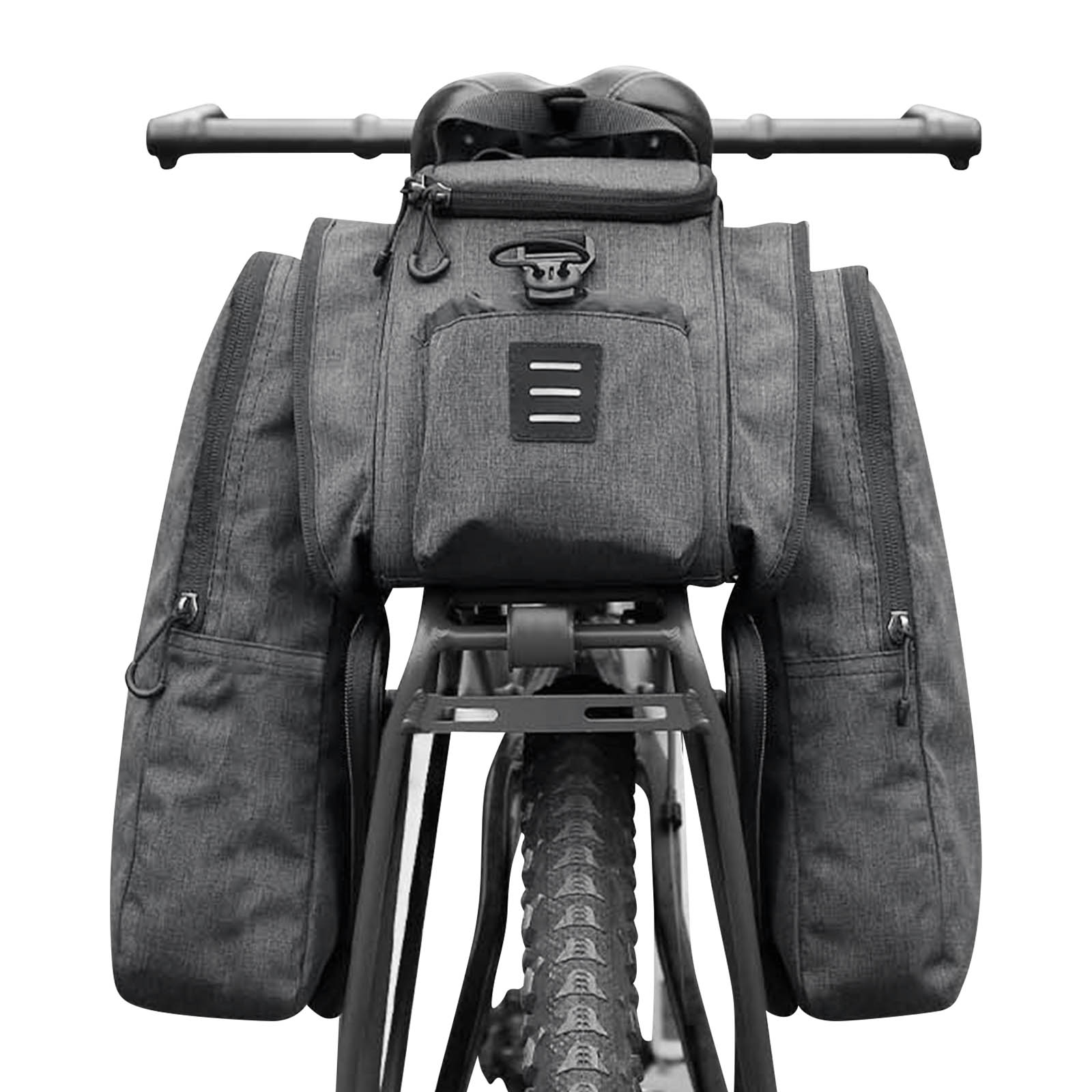 Bolsa impermeable para bicicleta, 7L de capacidad, fijación al portaequipajes  trasero - Sahoo Negro - Spain