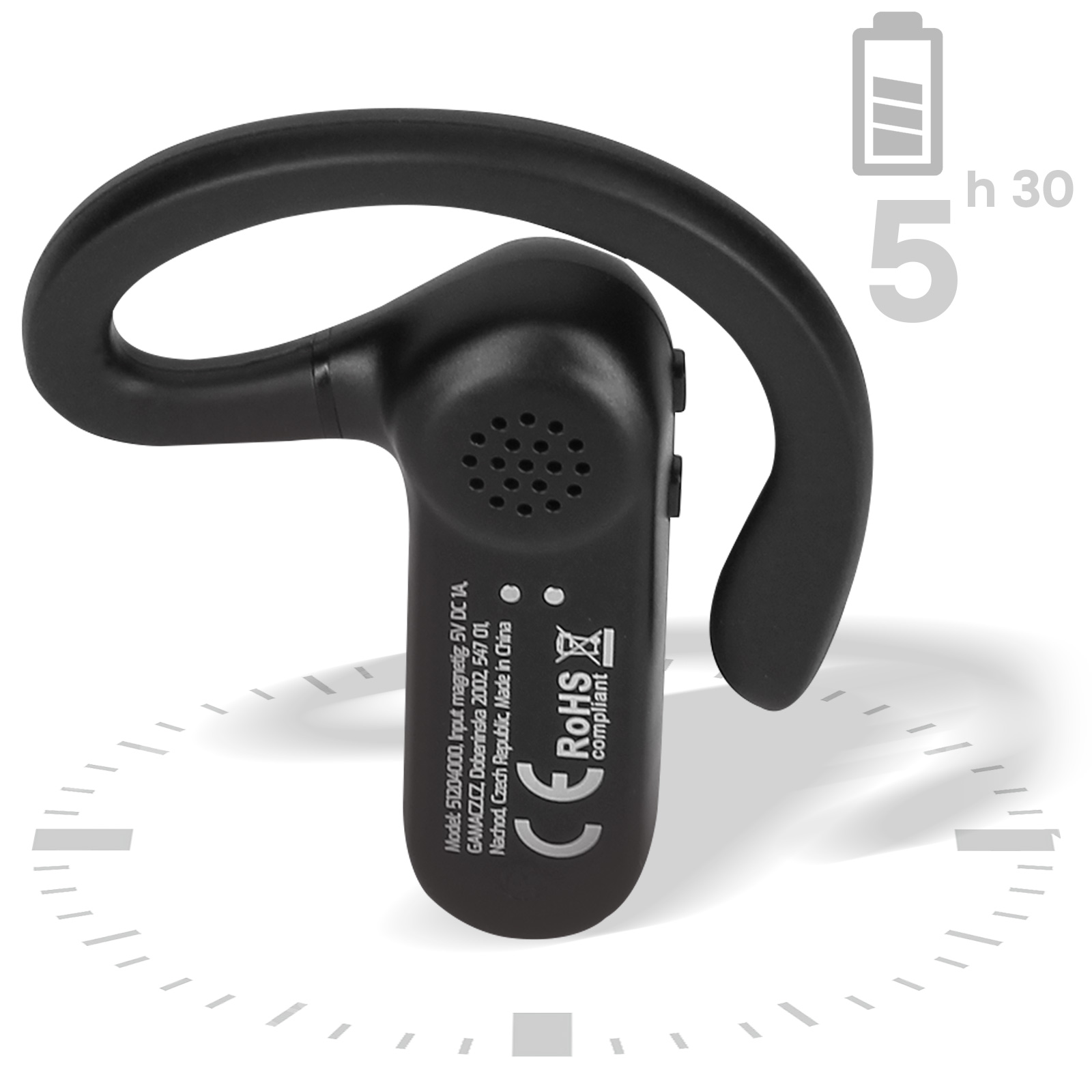Oreillette Bluetooth + Support de Charge magnétique - Swissten