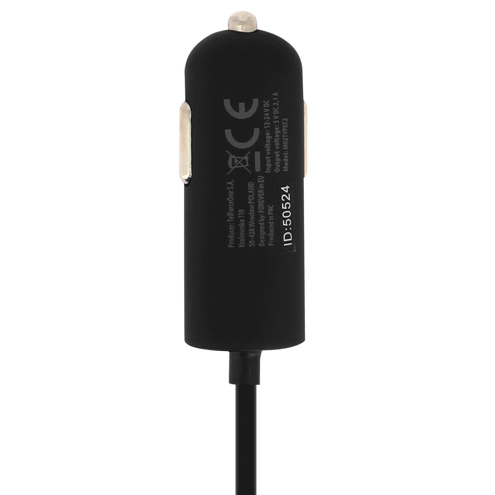 Chargeur allume-cigare 12/24V 5V 1A USB
