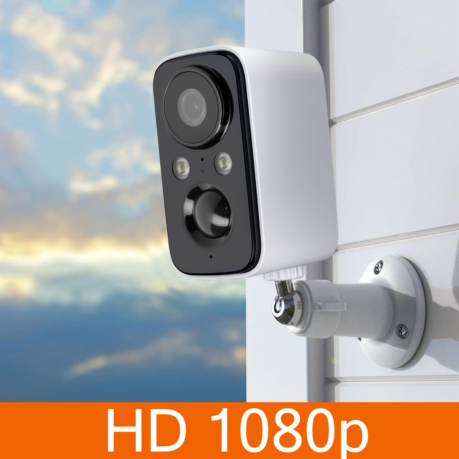 Caméra de surveillance sans fil Full HD 1080p, Étanche IP65, LinQ