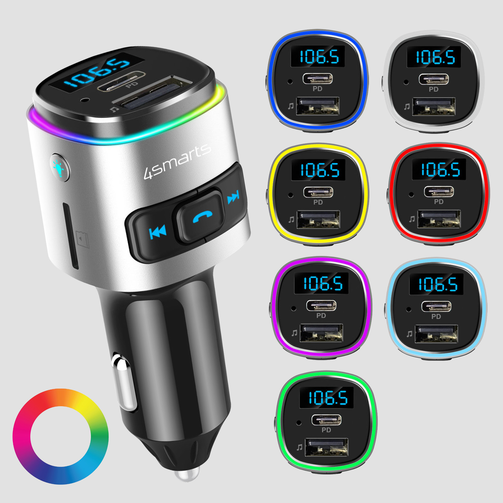 Chargeur Allume-Cigare 2 USB + Transmetteur FM + Lecteur MicroSD pour  Smartphones & Tablettes - Accessoire téléphonie pour voiture - Achat & prix