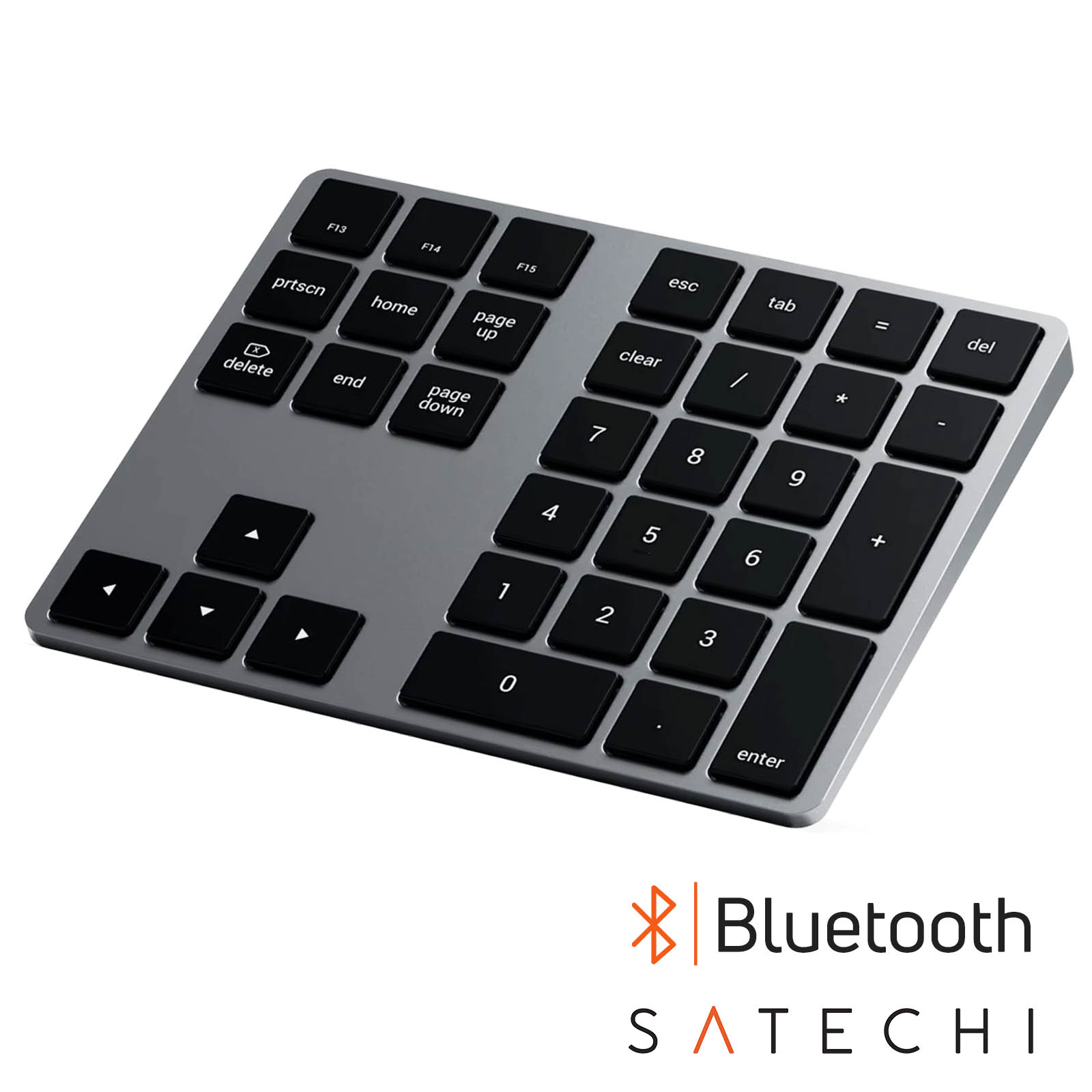 SATECHI Pavé numérique étendu Bluetooth sans fil - Argent