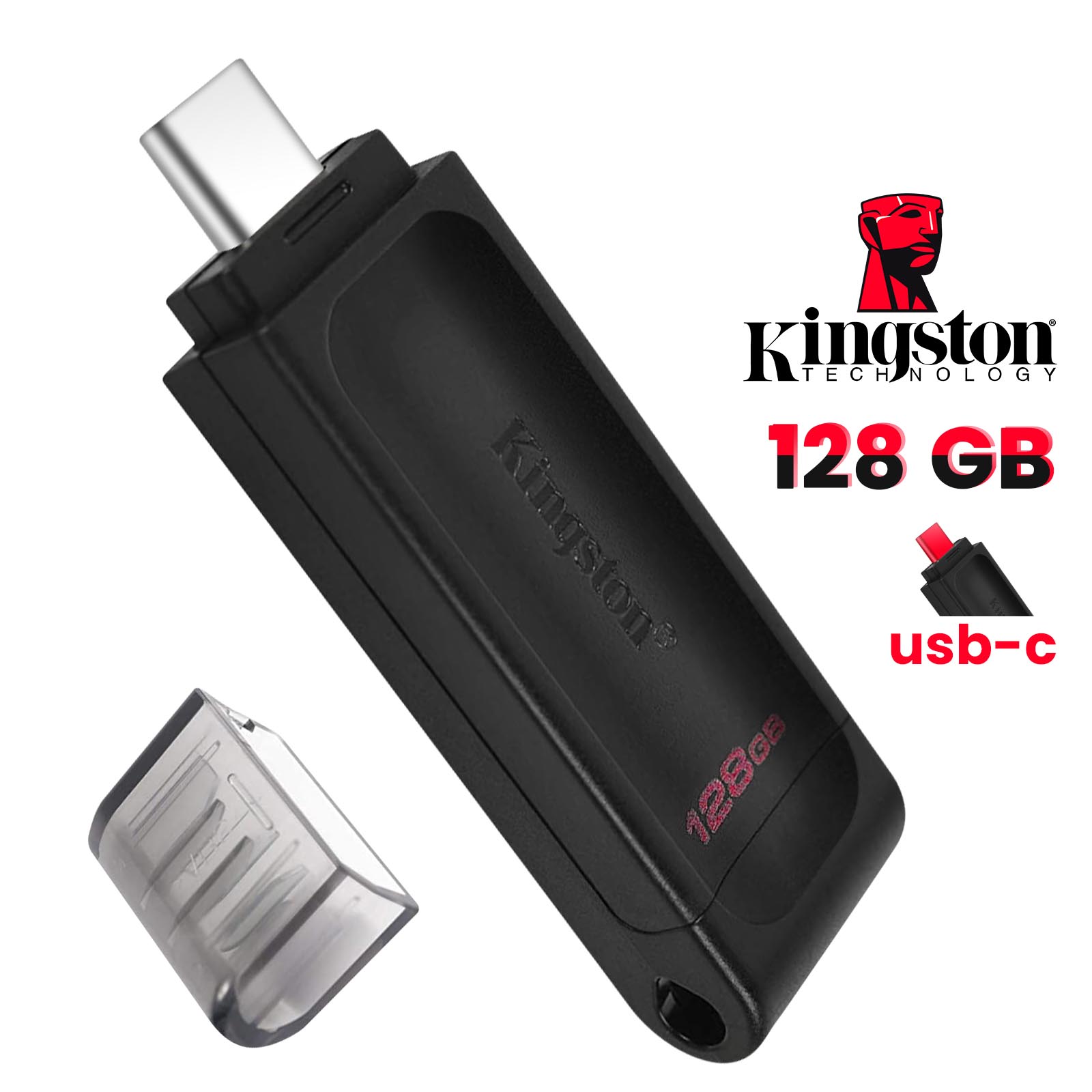 Clé USB C 3.2, Mémoire 128GB, DataTraveler 70 - Kingston