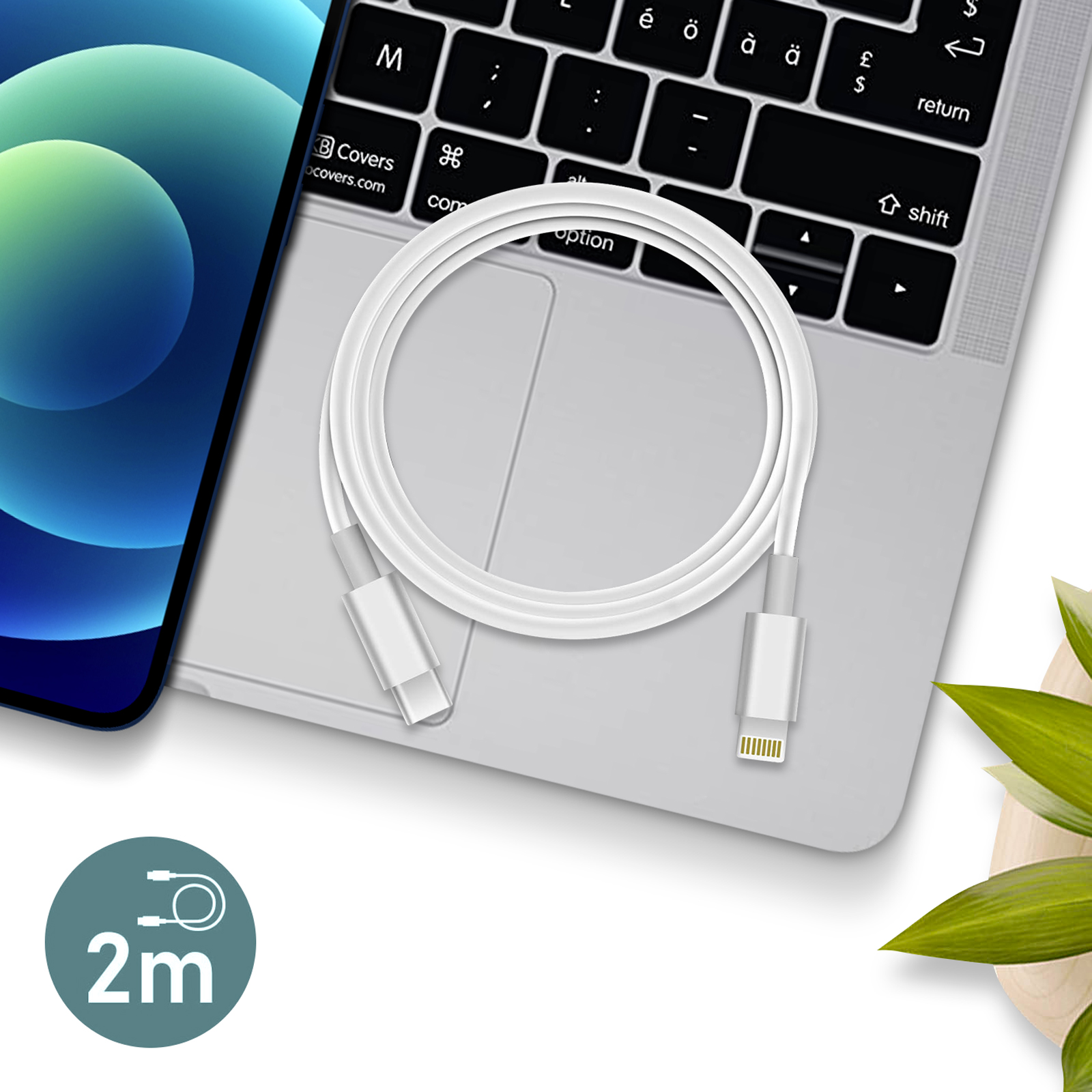 Apple 2 m online USB Type C-to-Lightning Charging Cable