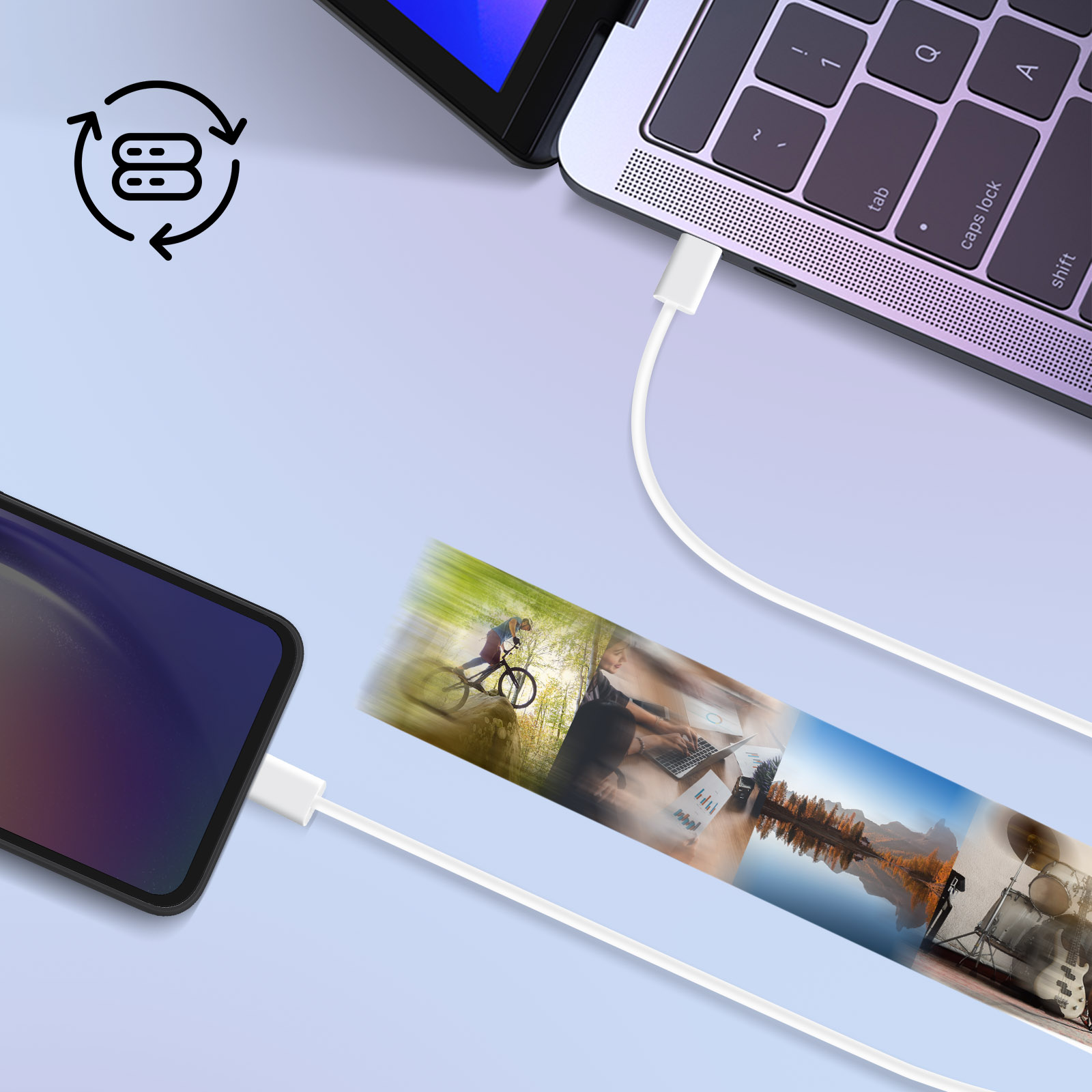 Cavo di ricarica USB C, cavo di ricarica rapido per Samsung Galaxy S26 Ultra/S25/S24/S23 FE/S22/S21/A12/A13/A14/A15/A16/A17/A22/A22/A33/A34/A34/A34 35/A5. 5/A54 5G/A53/A52, Huawei P30/P20 Lite