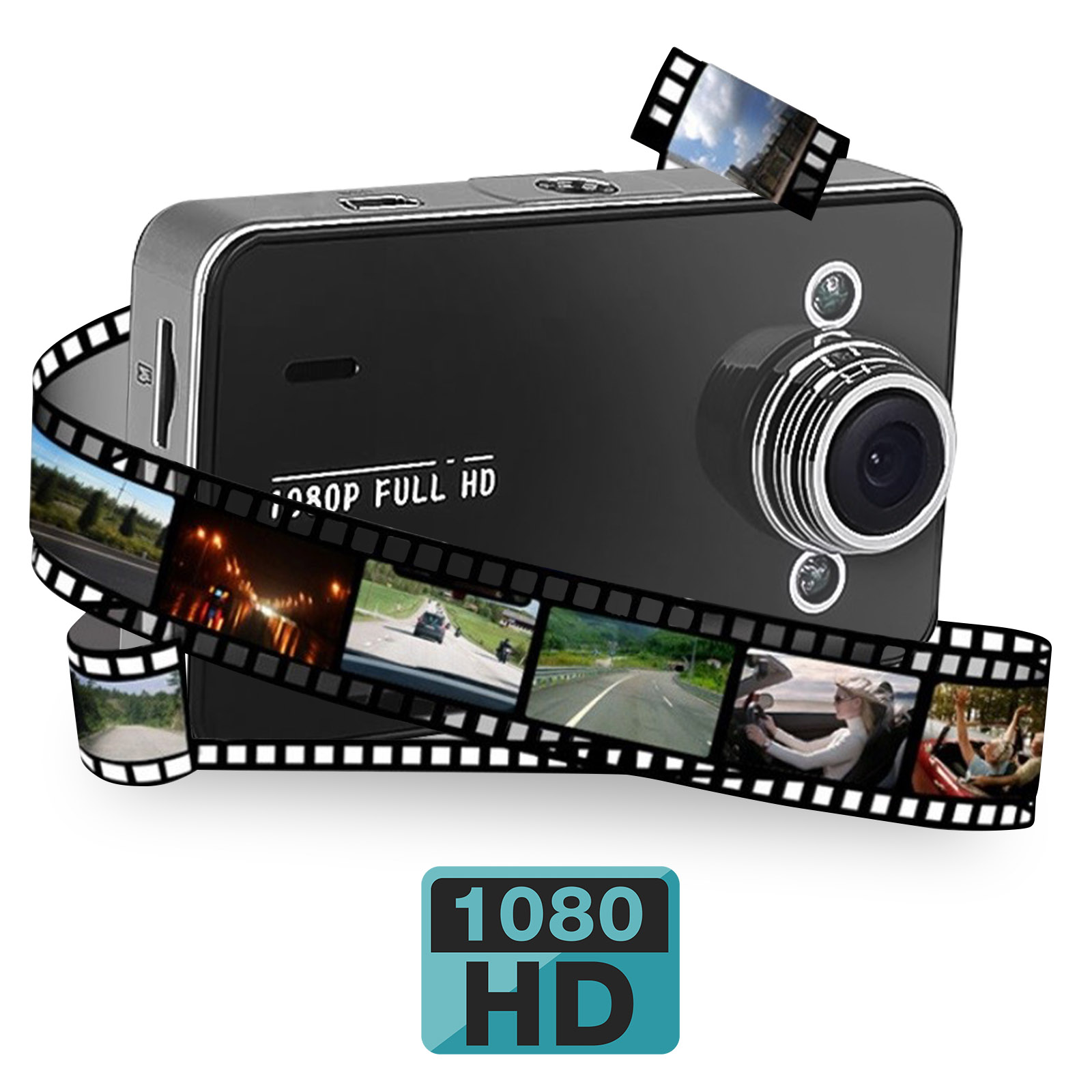 Dashcam Full HD 1080p, Cámara Coche con Micro, Rotación 360°, Modo Cámara  Oculta - Spain