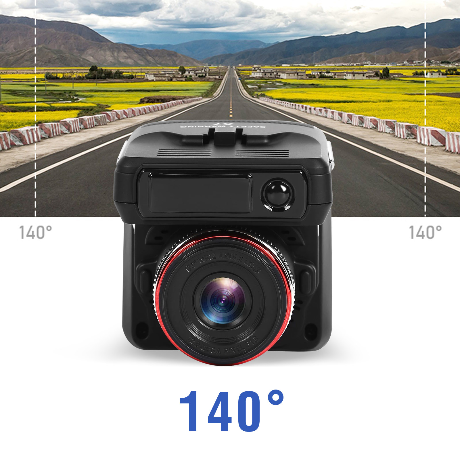 Caméra Embarquée Full HD 1080p, Caméra Voiture avec Micro, Installation  Facile - Français