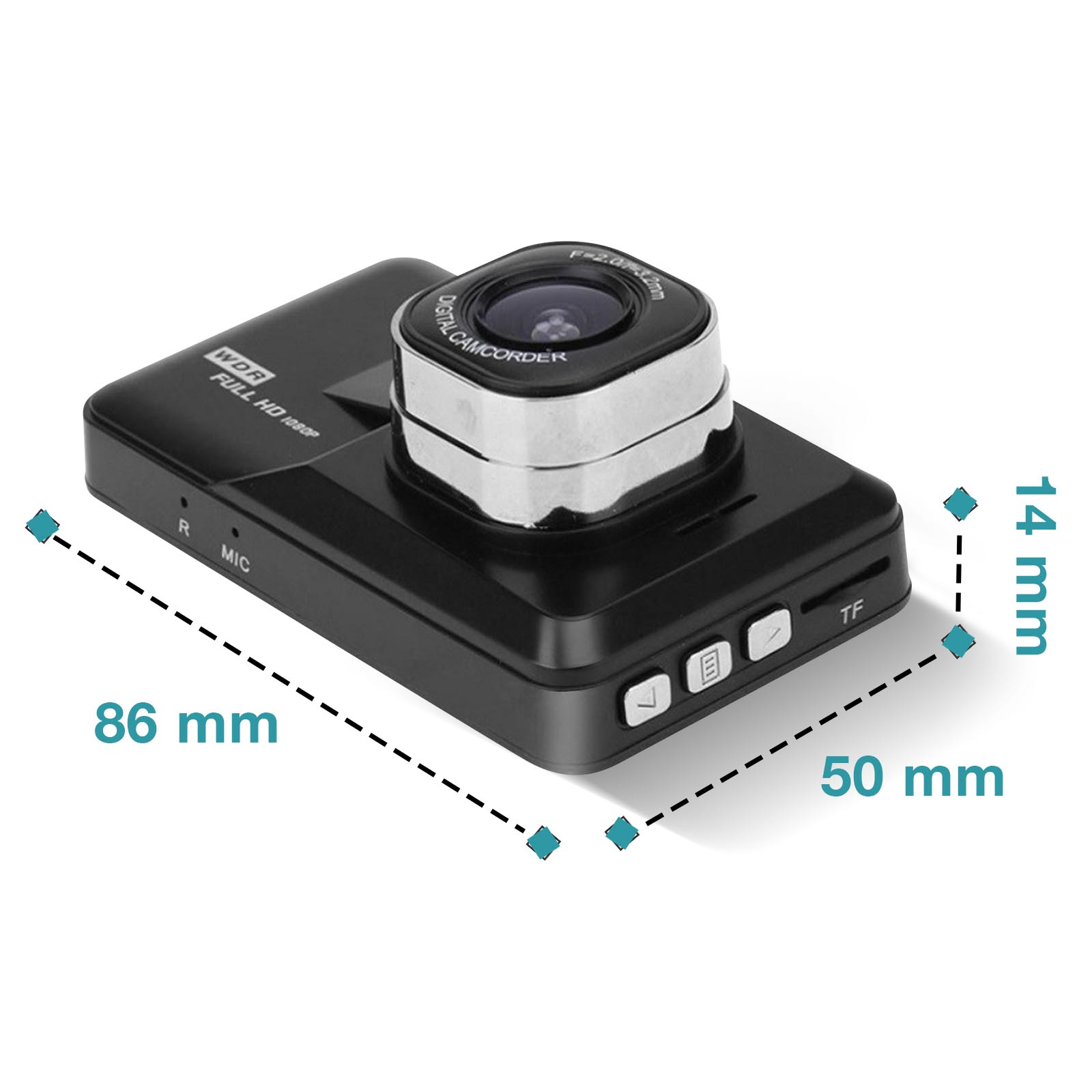 AUTO DASHCAM FULL HD 1080P Akku Video Kamera Frontkamera Dash-Cam Auto  Kamera EUR 59,90 - PicClick FR