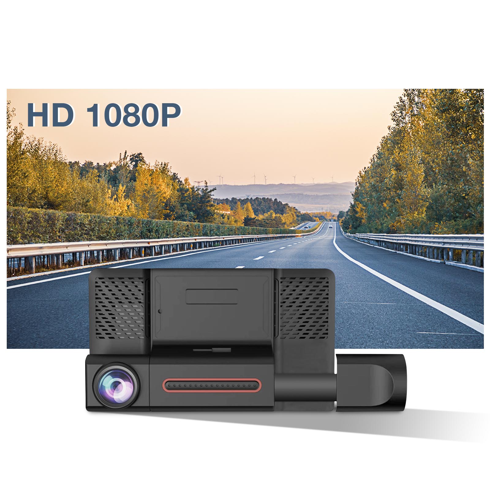1080P HD voiture caméra Dash Cam DVR double arrière avant du