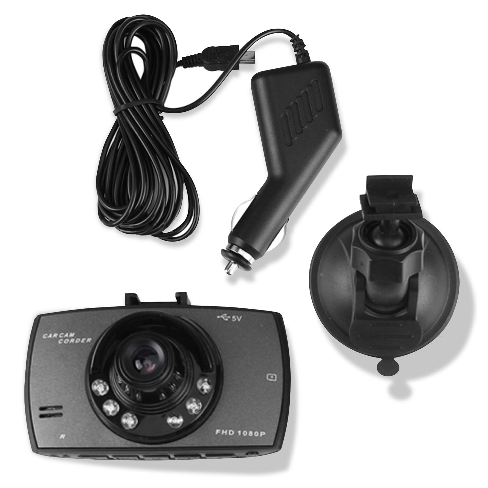 Dashcam voiture Full HD 1080P Caméra Avant et arrière étanche caméra  embarquée
