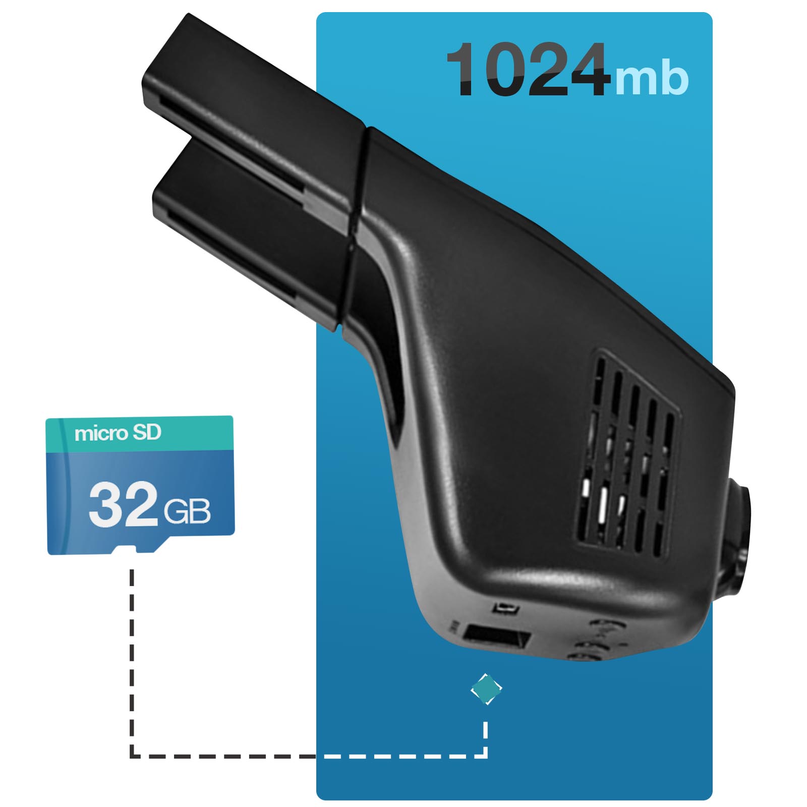 17€47 sur Dashcam avec Vidéo Ultra HD 1296p Caméra Avant pour Voiture avec  Fonction Bluetooth - Vidéo embarquée - Achat & prix