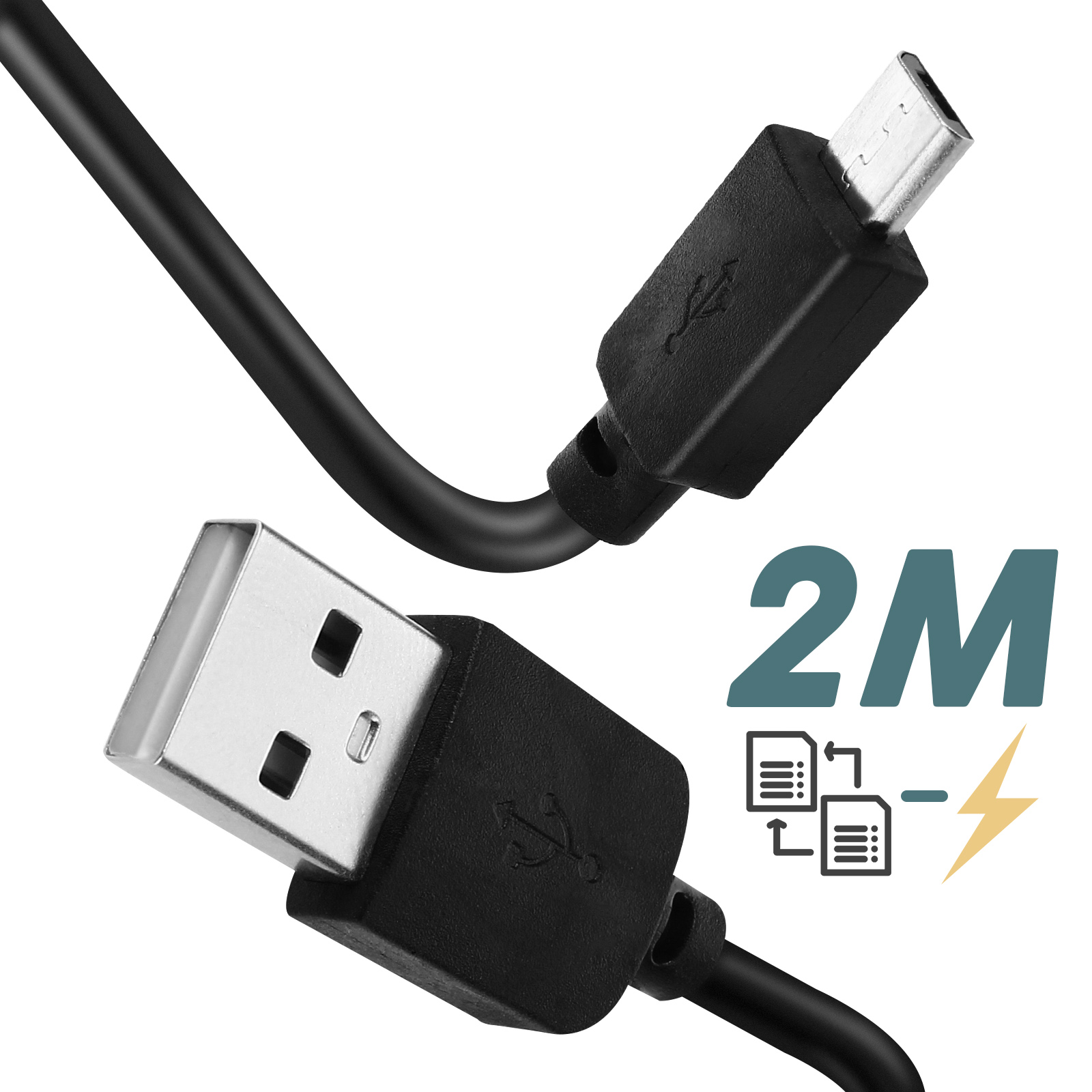 2M-C USB d'origine de la foudre cordon USB Câble de synchronisation des  données les