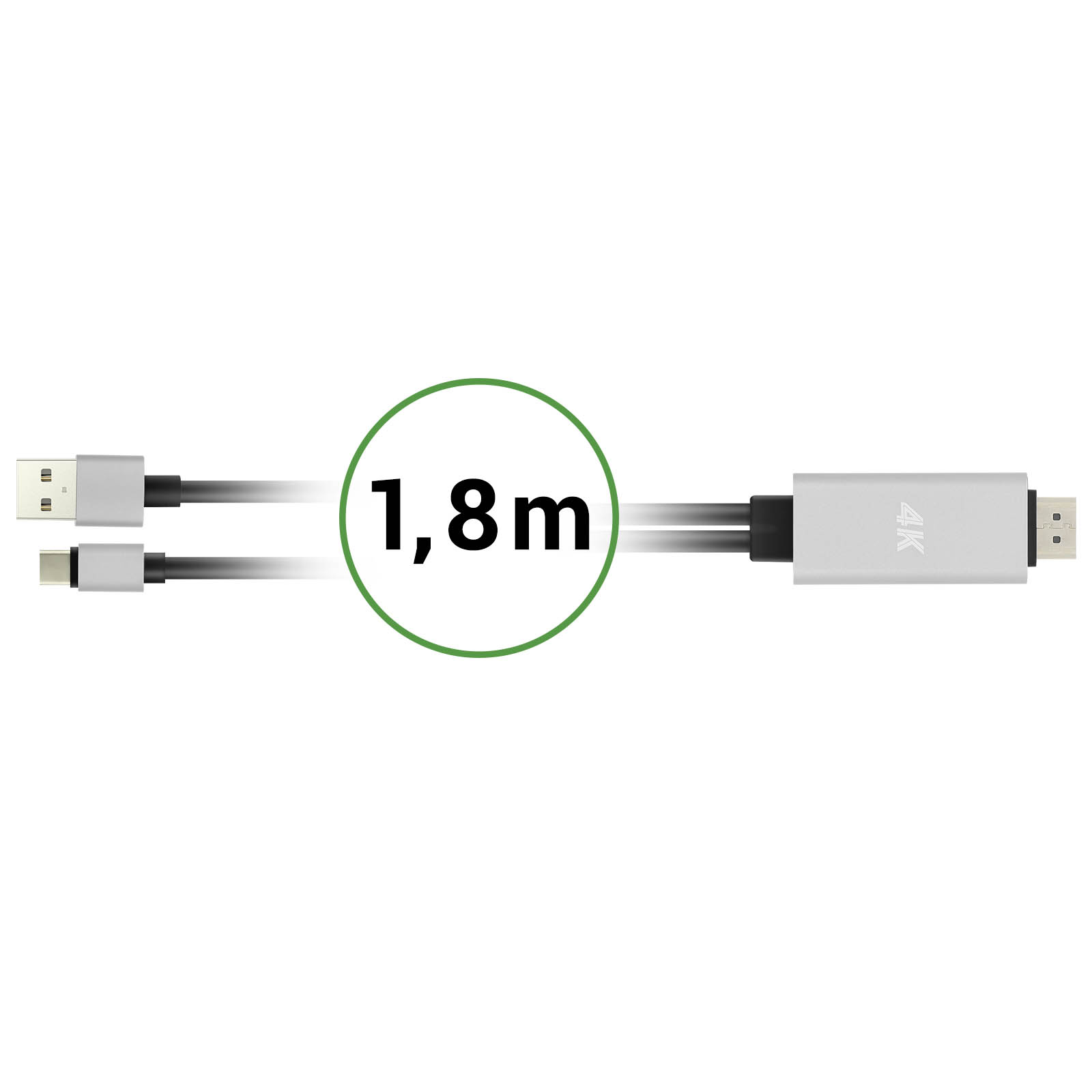 CABLE MHL HDMI A MICRO USB V8 Y USB TIPO C – Click Soluciones Digitales -  La Concordia
