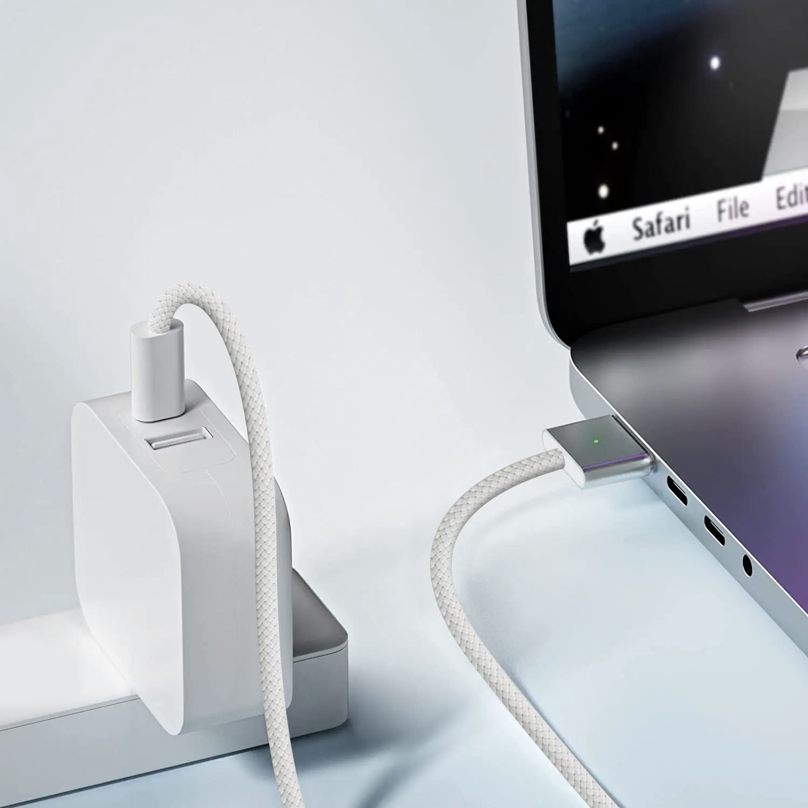 Apple décline le câble USB-C vers MagSafe 3 dans les coloris du