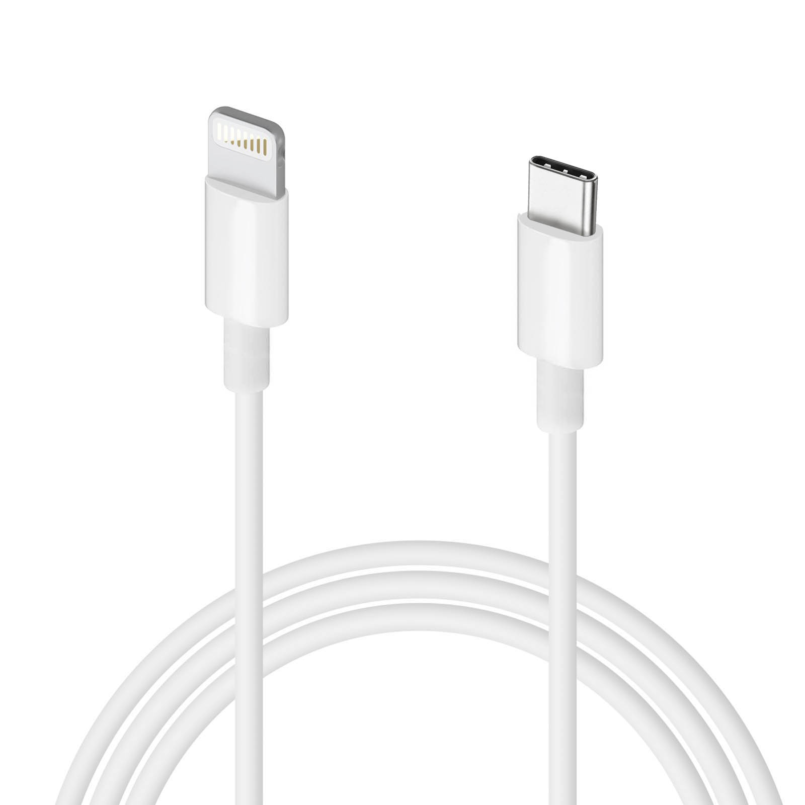 Câble iPhone USB-C vers Lightning Fast Charge 1m - Blanc - Français
