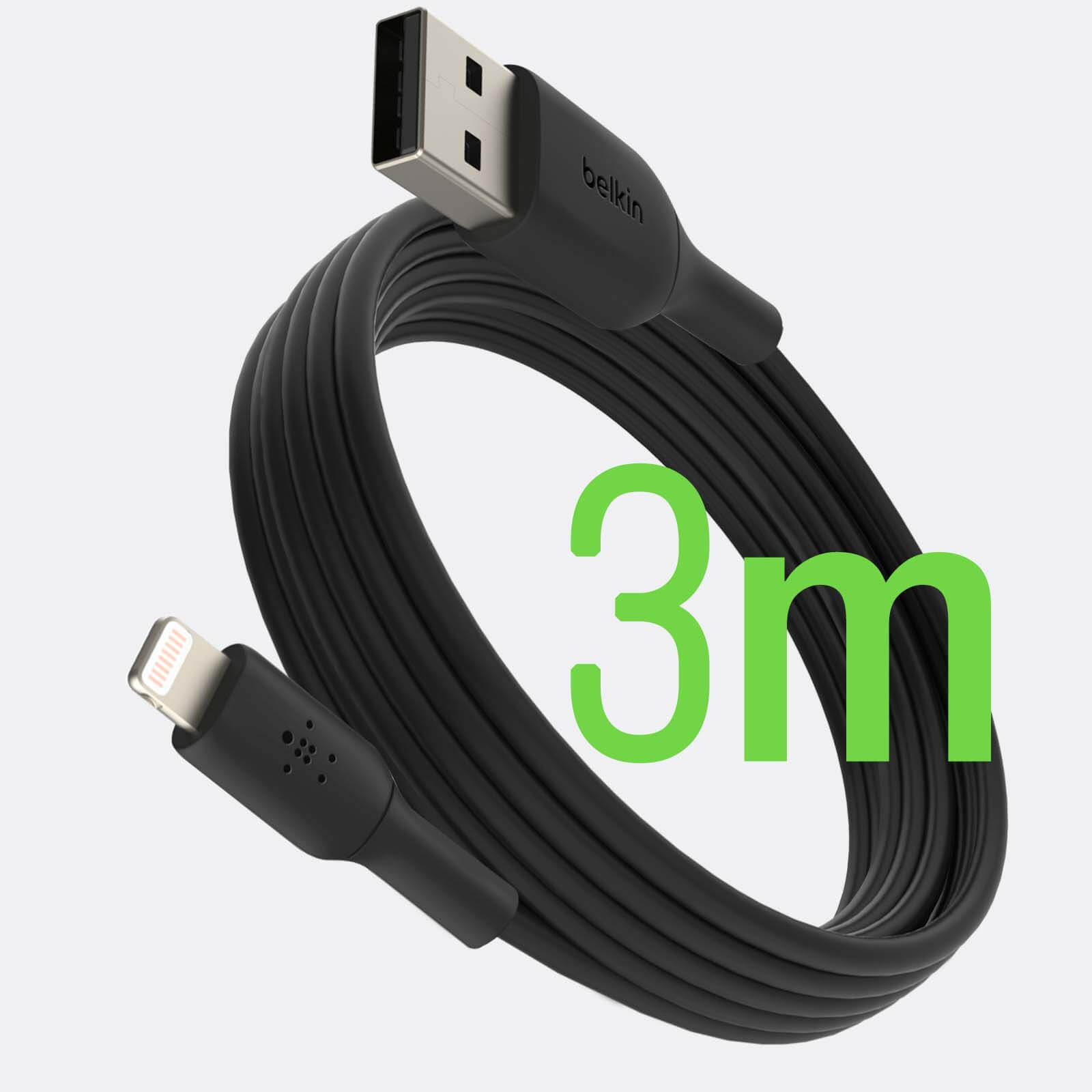 Cavo da USB a iPhone / iPad Lightning MFi, Ricarica e Sincronizzazione,  Belkin - Nero - Italiano