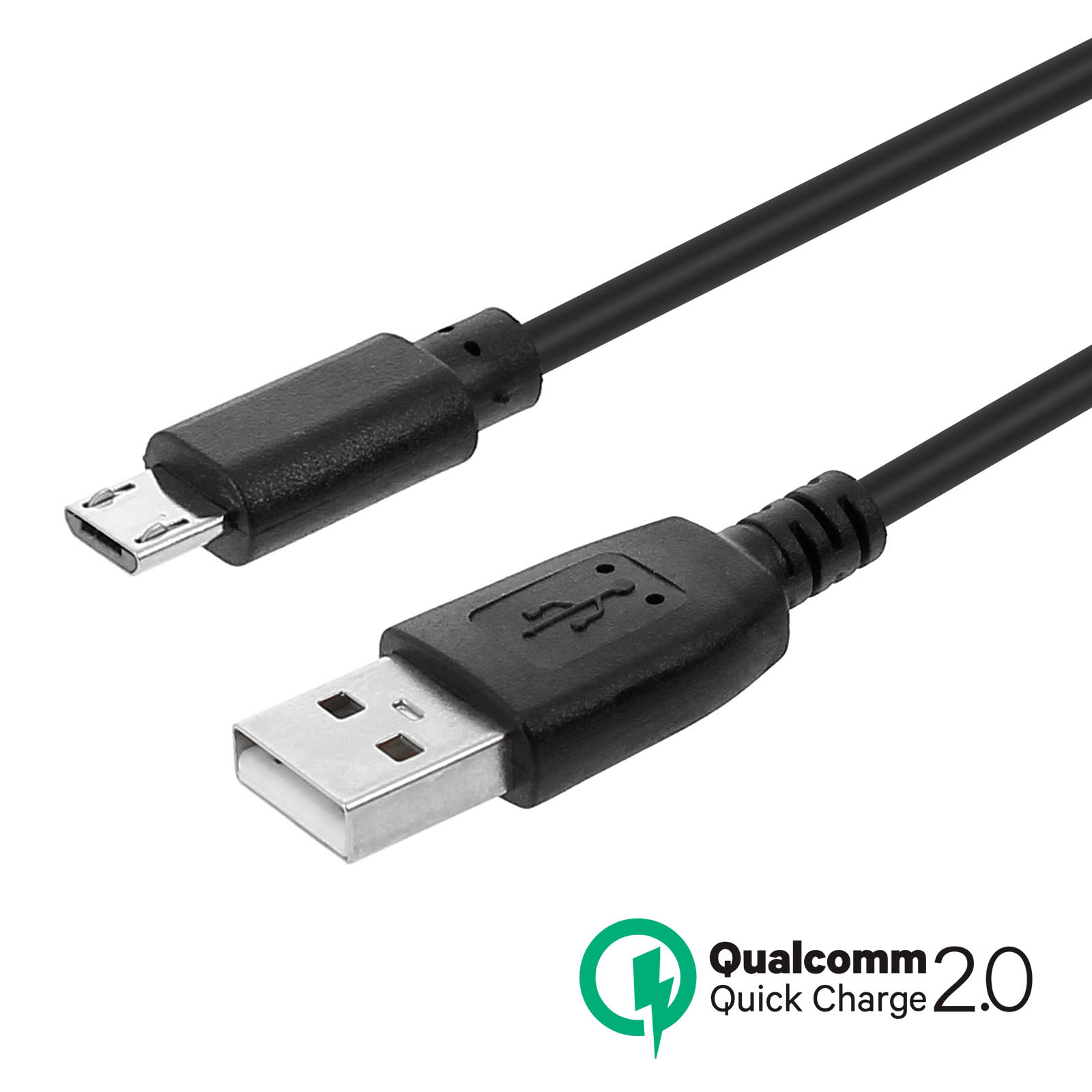 cellePhone Micro-USB Ladekabel 2,5A mit Integrietem Schalter