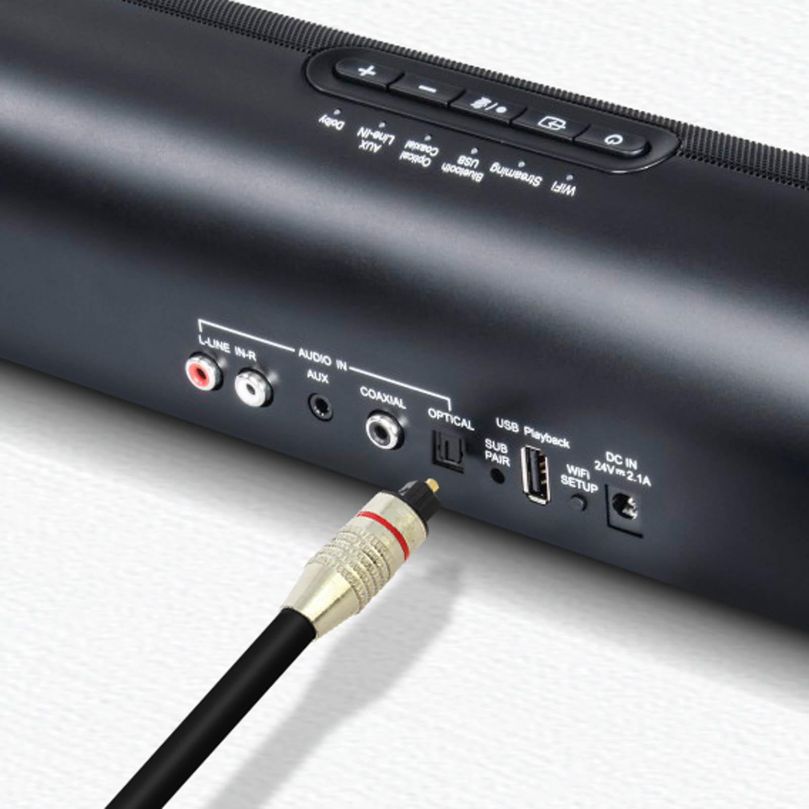 Câble audio optique numérique Toslink 1 m - Cablematic
