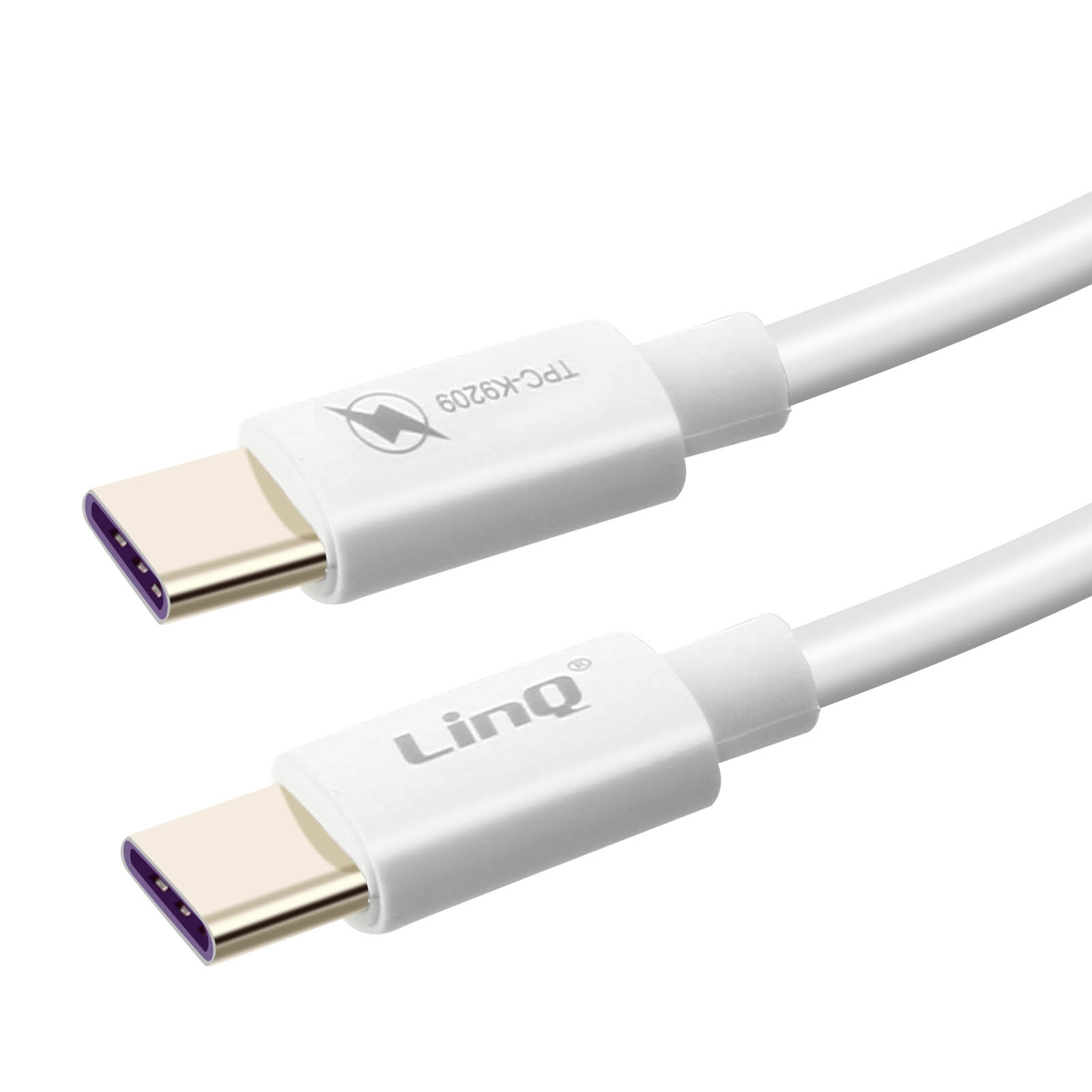 Câble USB 3 en 1 vers USB-C / iPhone Lightning / Micro-USB - Charge  Ultra-rapide 5A - Longueur 1.2m, LinQ - Blanc - Français