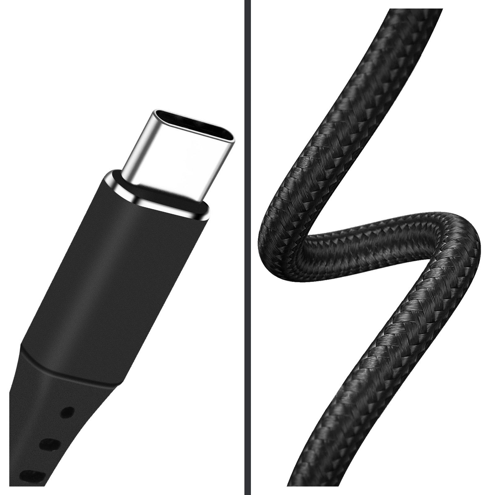 PDKAMPW-Câble USB Type-C pour recharge rapide, 5A, 2m, cordon de
