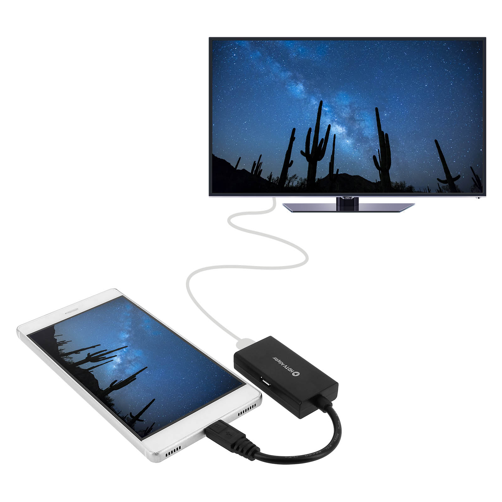 Mhl Micro Usb vers Hdmi Adaptateur Convertisseur Câble Pour Android  Téléphone Smartphone Hd Tv
