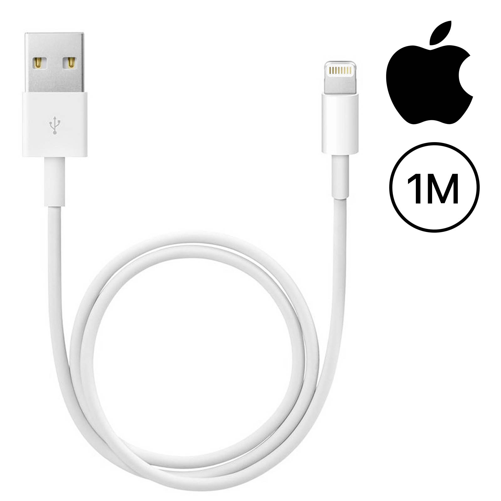 Câble Apple Lightning / USB Charge + Synchronisation d'Origine Apple  MD818ZM/A - Français