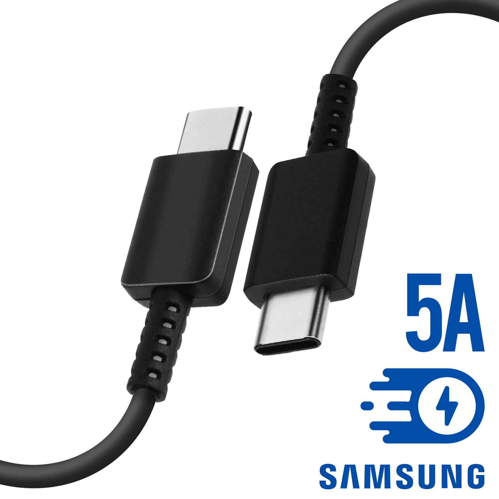 Accezz Câble USB-C vers USB-C pour Samsung Galaxy S22 Ultra - 0,2 mètres -  Noir