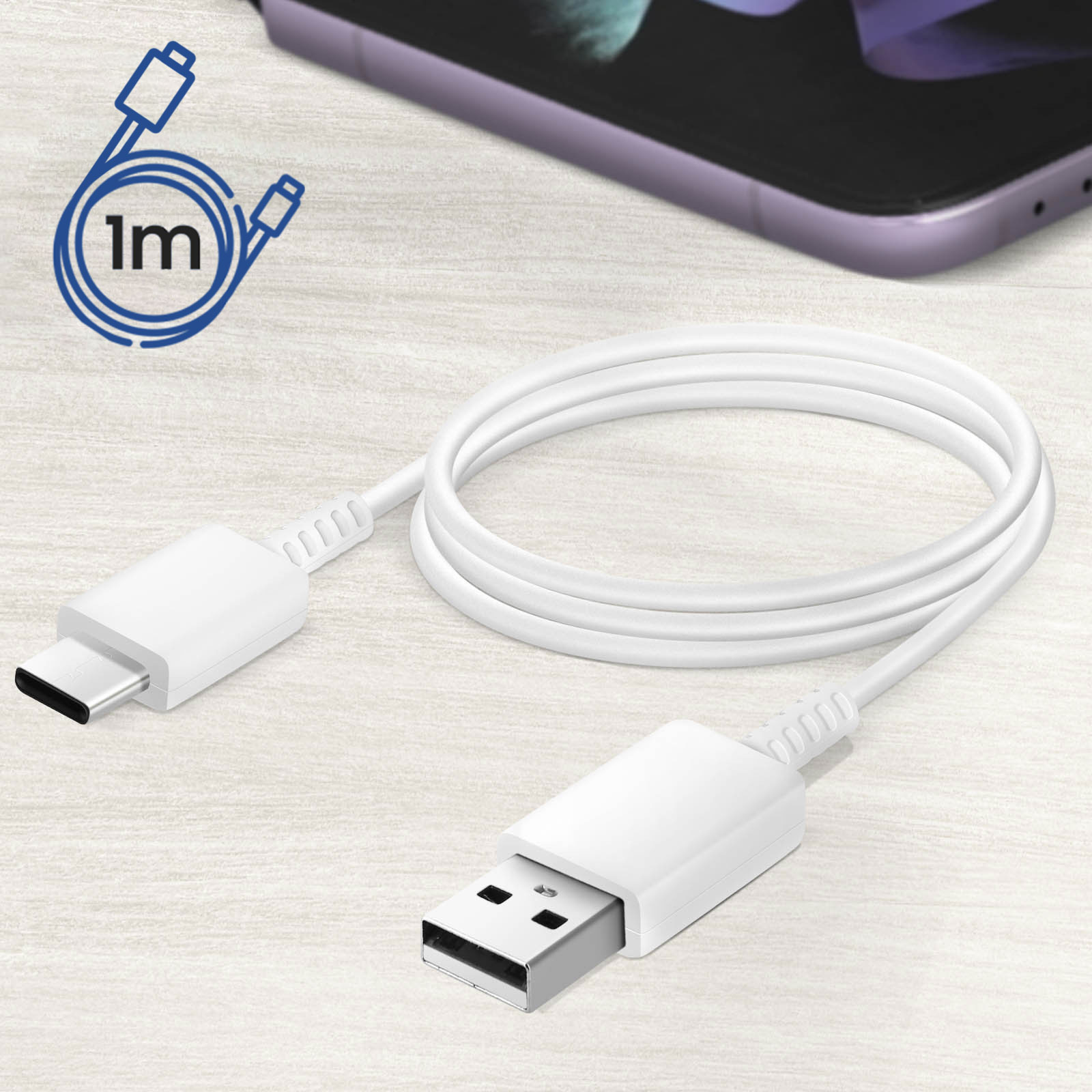 Samsung - Câble USB-C vers USB-C - 5A - 1m